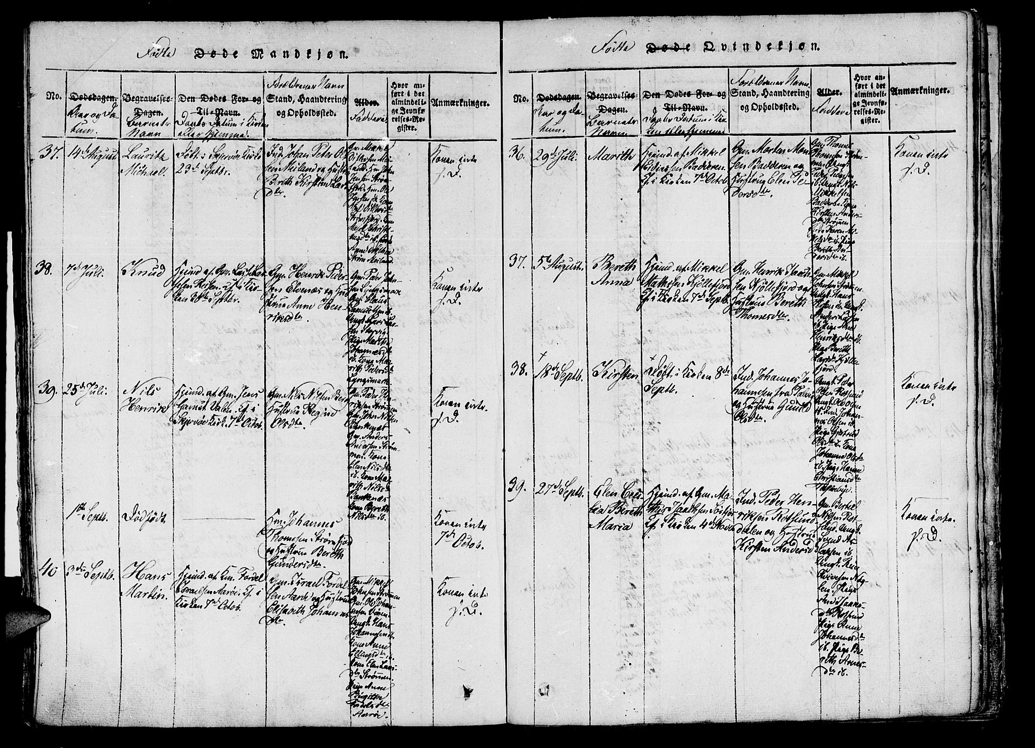 Skjervøy sokneprestkontor, AV/SATØ-S-1300/H/Ha/Haa/L0004kirke: Parish register (official) no. 4, 1820-1838