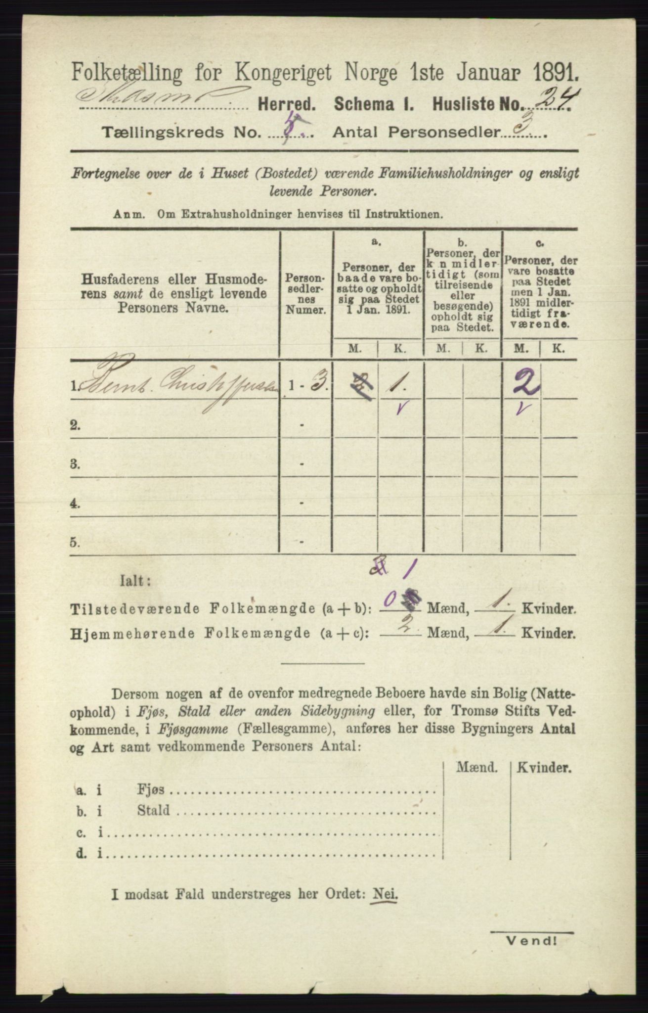 RA, 1891 census for 0231 Skedsmo, 1891, p. 2269