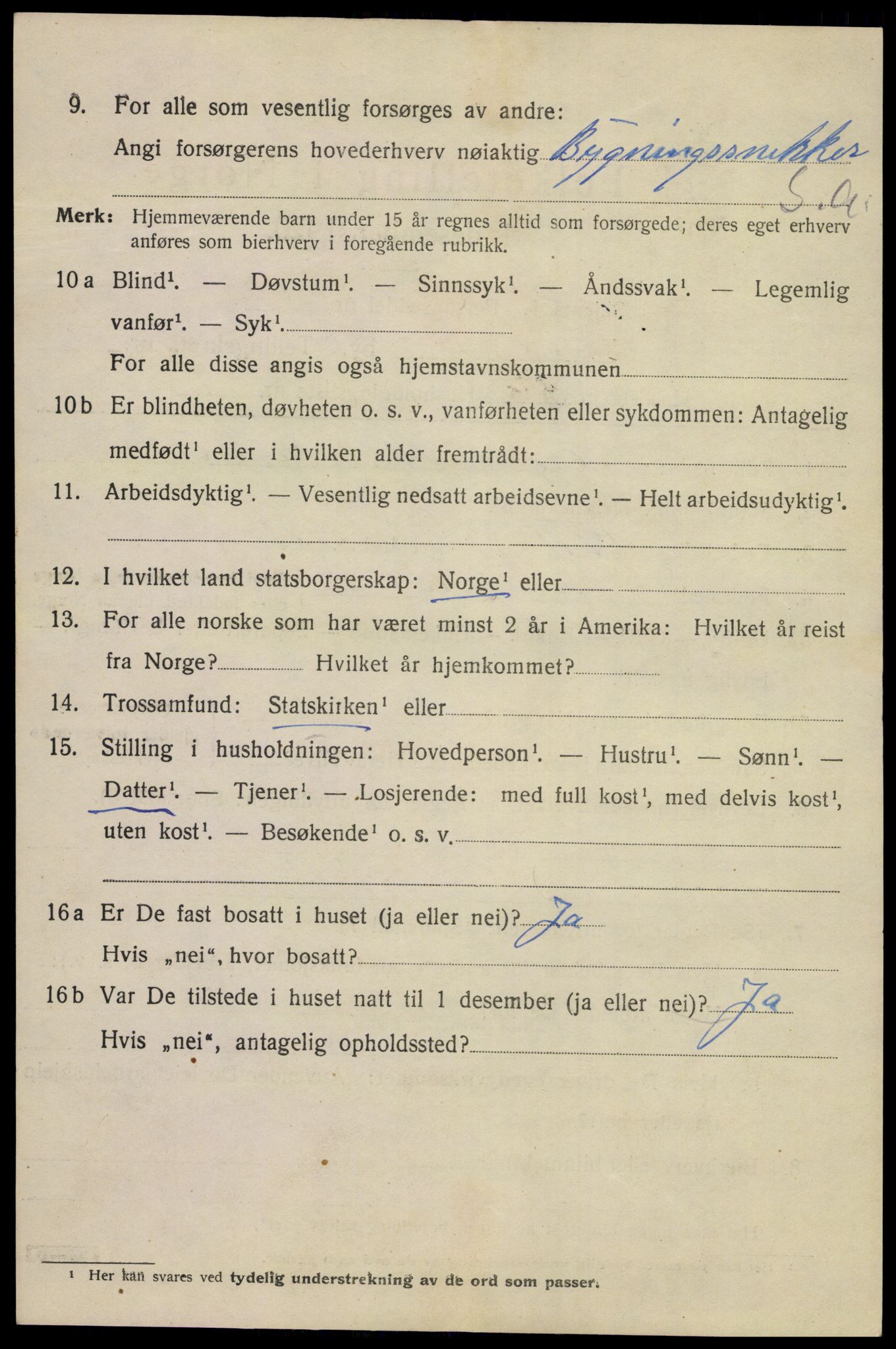 SAKO, 1920 census for Kragerø, 1920, p. 7694