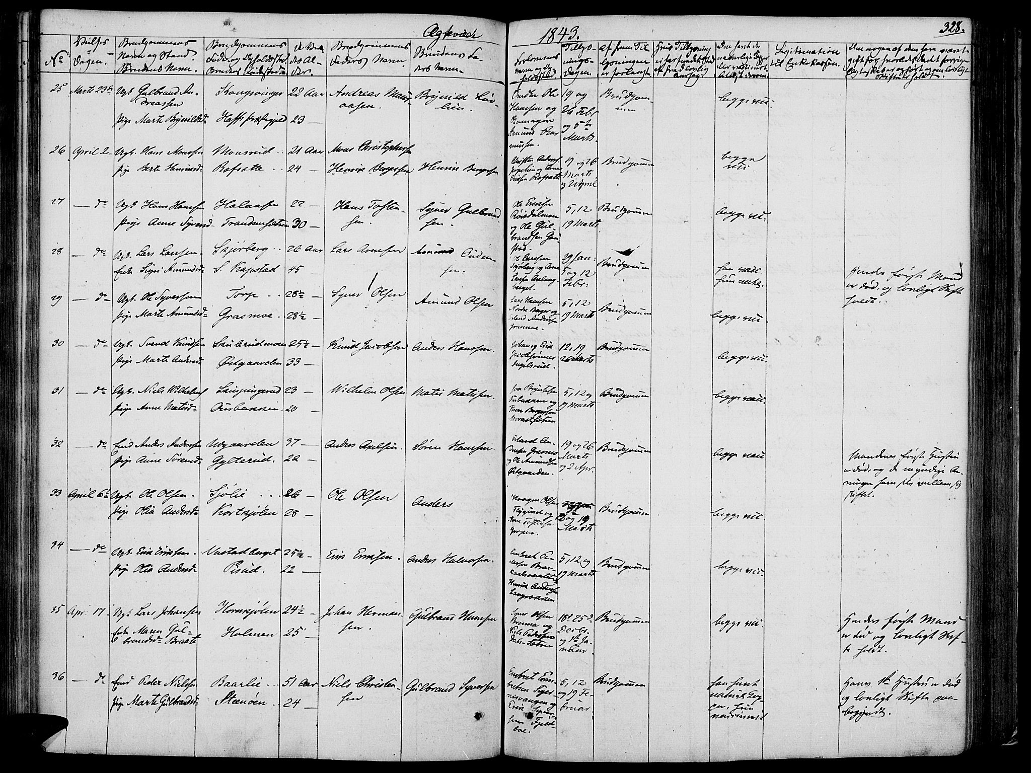 Vinger prestekontor, AV/SAH-PREST-024/H/Ha/Haa/L0008: Parish register (official) no. 8, 1839-1847, p. 328