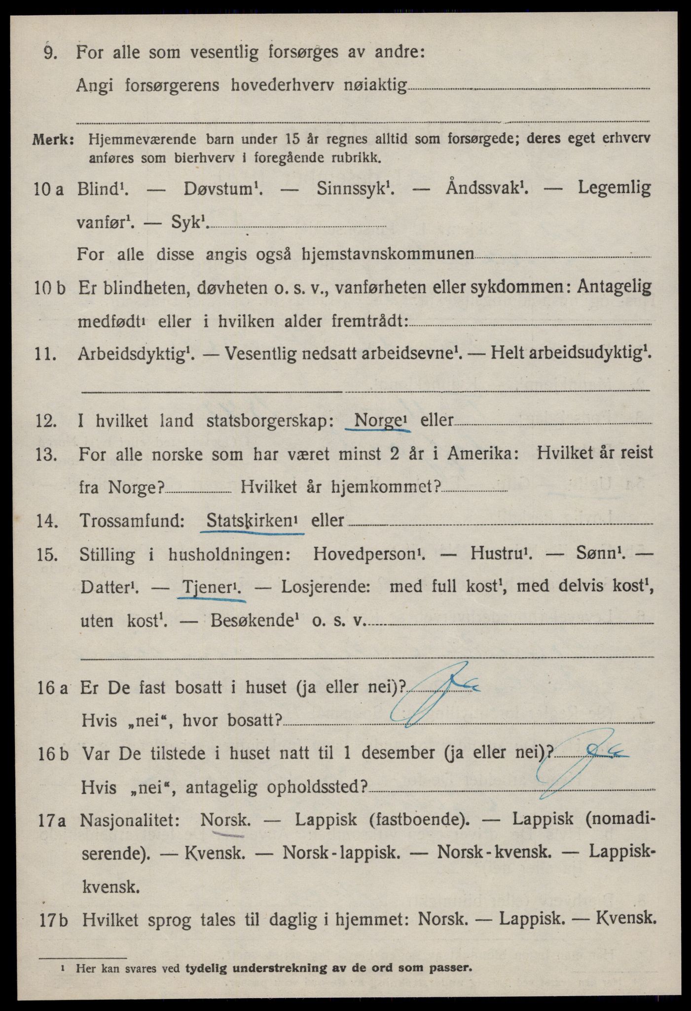 SAT, 1920 census for Byneset, 1920, p. 1635