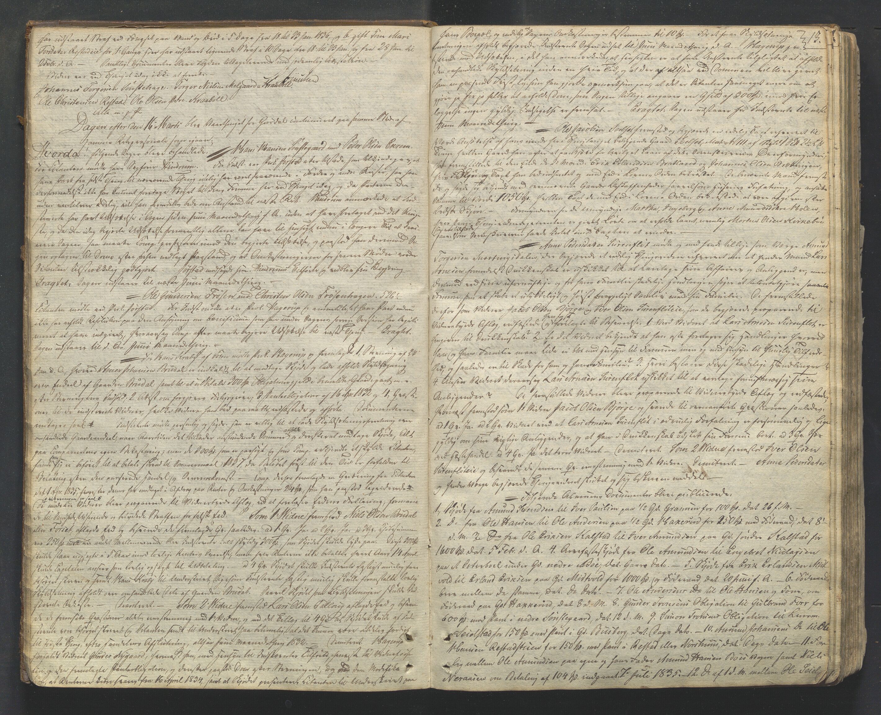 Mellom-Gudbrandsdal sorenskriveri, AV/SAH-TING-038/G/Gb/L0001: Tingbok, 1835-1849, p. 12b-13a