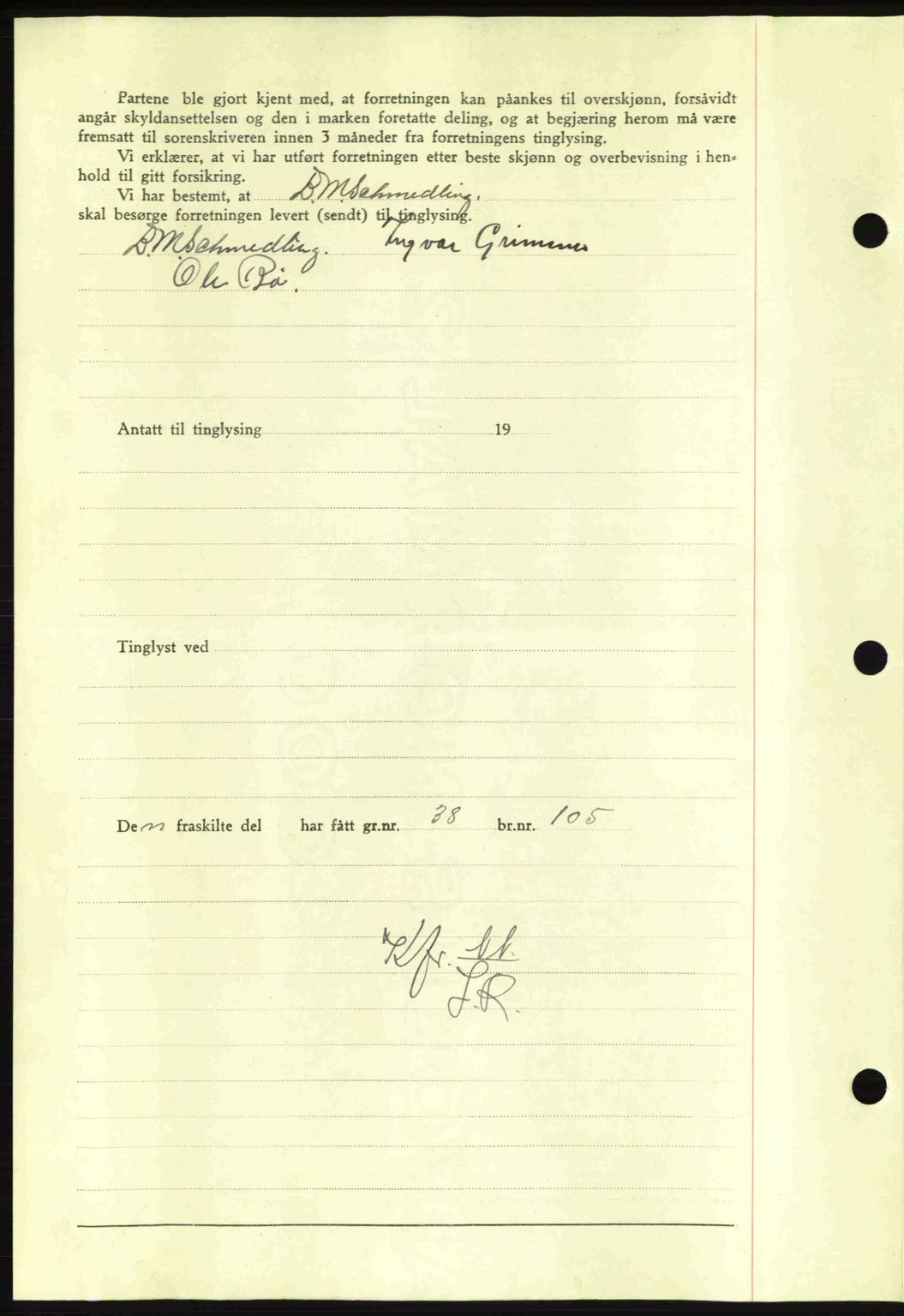 Nordmøre sorenskriveri, AV/SAT-A-4132/1/2/2Ca: Mortgage book no. A92, 1942-1942, Diary no: : 1596/1942