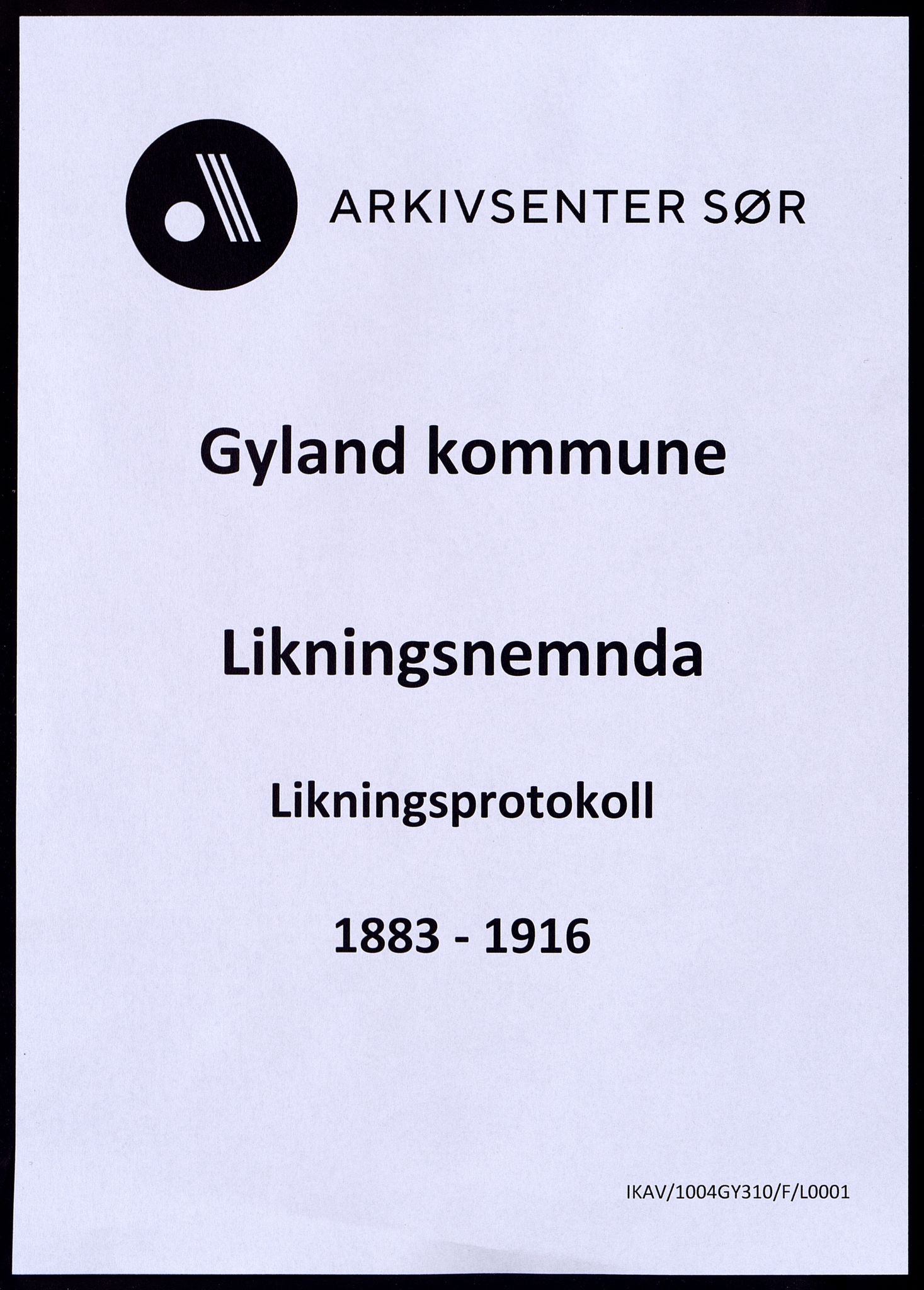 Gyland kommune - Likningsnemnda, ARKSOR/1004GY310/F/L0001: Likningsprotokoll, 1883-1916