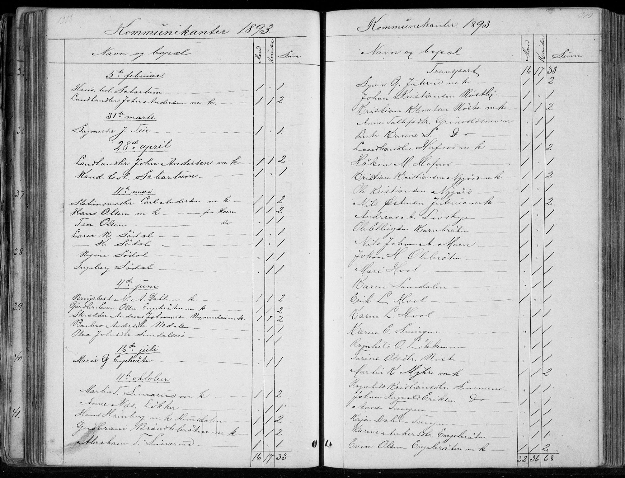 Ådal kirkebøker, SAKO/A-248/G/Gc/L0001: Parish register (copy) no. III 1, 1862-1898, p. 318-319