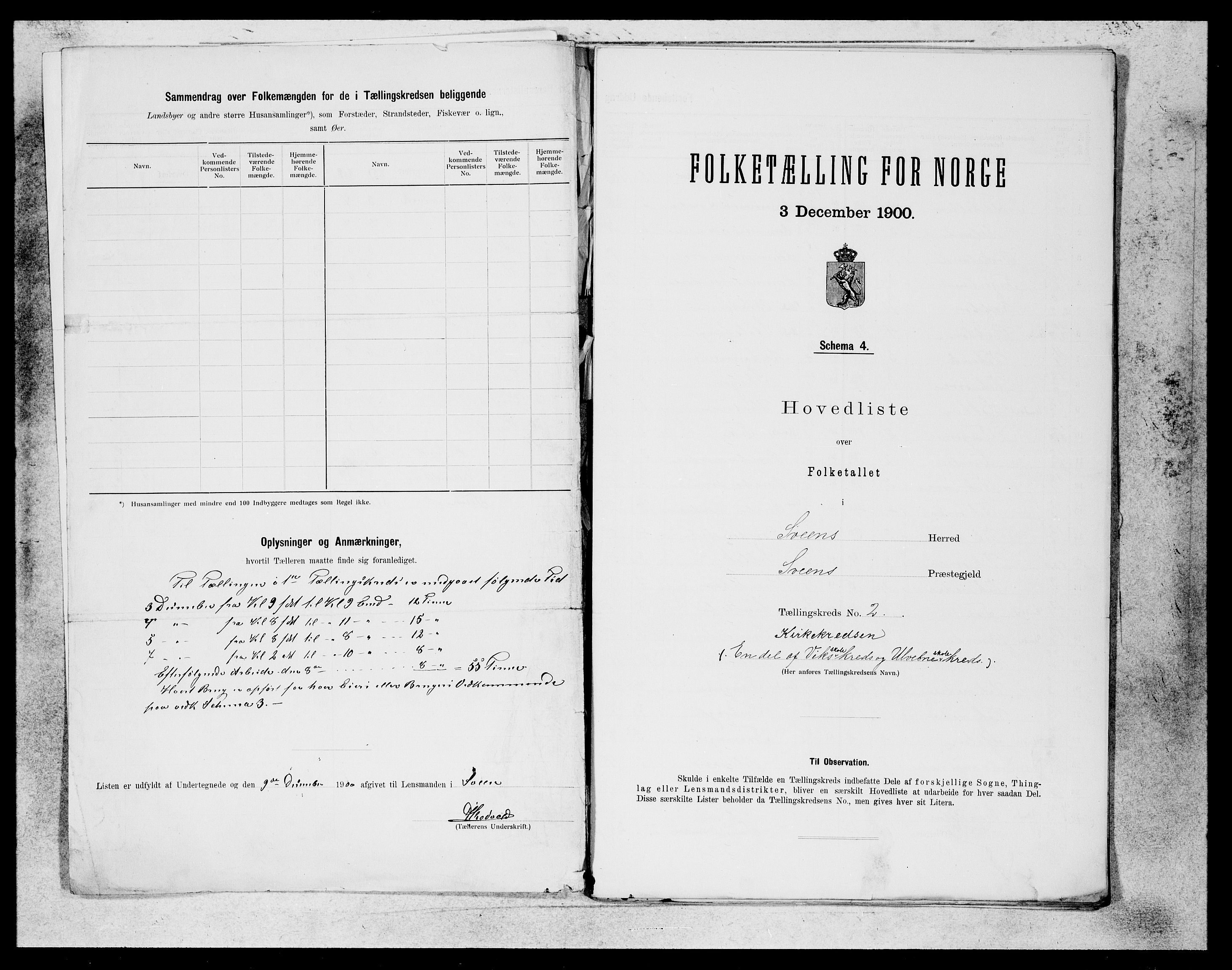 SAB, 1900 census for Sveio, 1900, p. 3