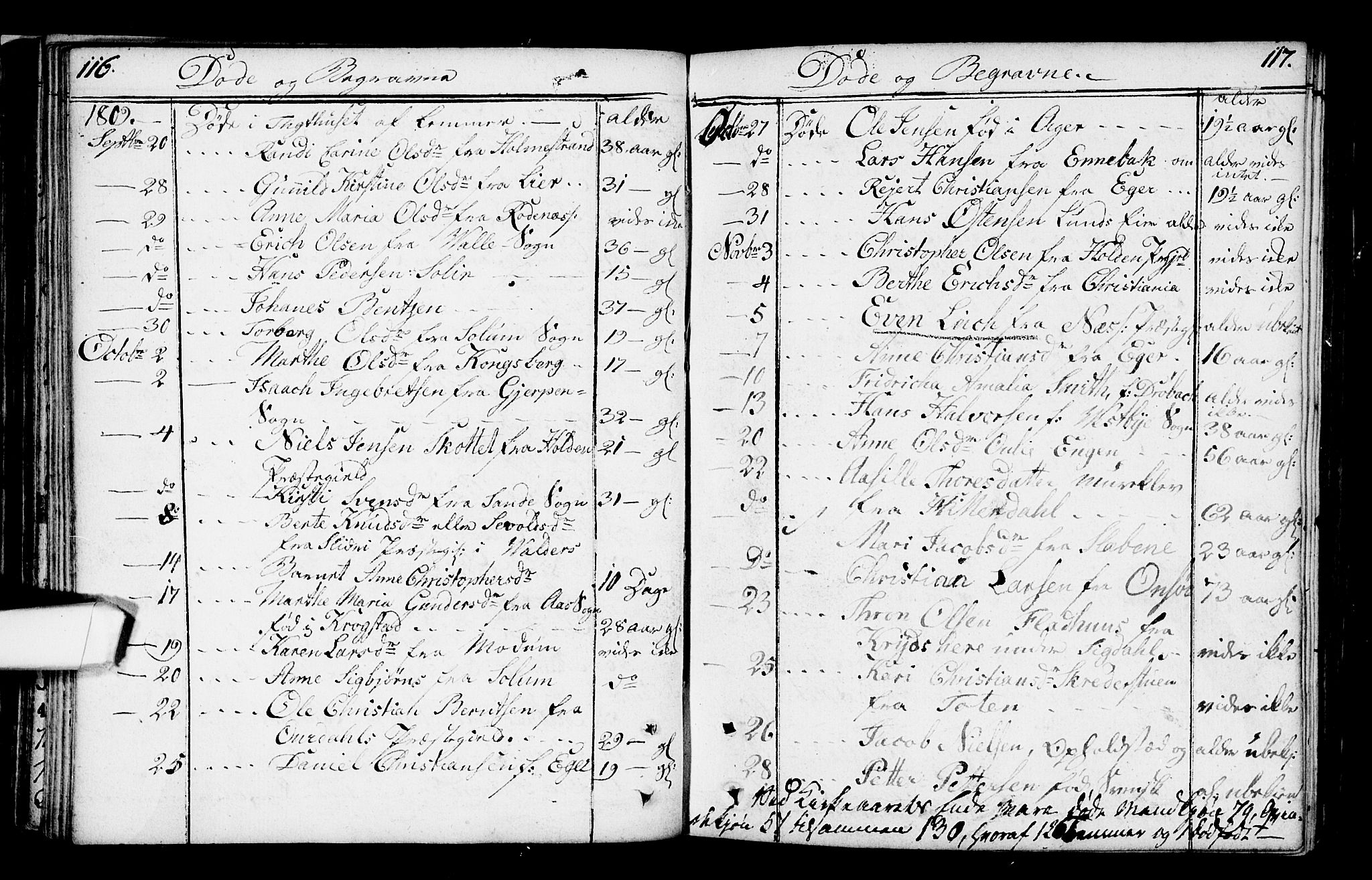 Kristiania tukthusprest Kirkebøker, AV/SAO-A-10881/F/Fa/L0001: Parish register (official) no. 1, 1758-1828, p. 116-117