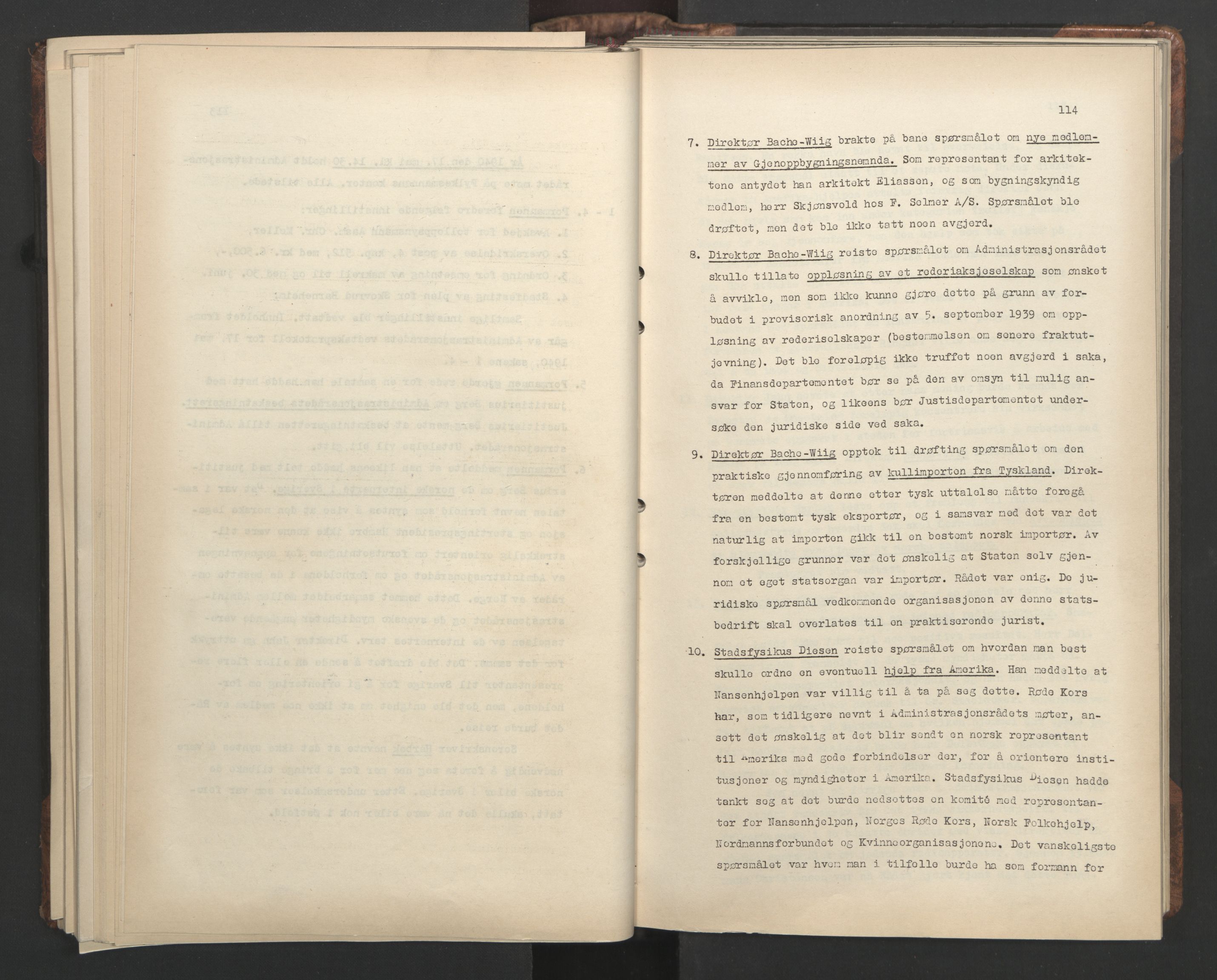 Administrasjonsrådet, AV/RA-S-1004/A/L0001: Møteprotokoll med tillegg 15/4-25/9, 1940, p. 114