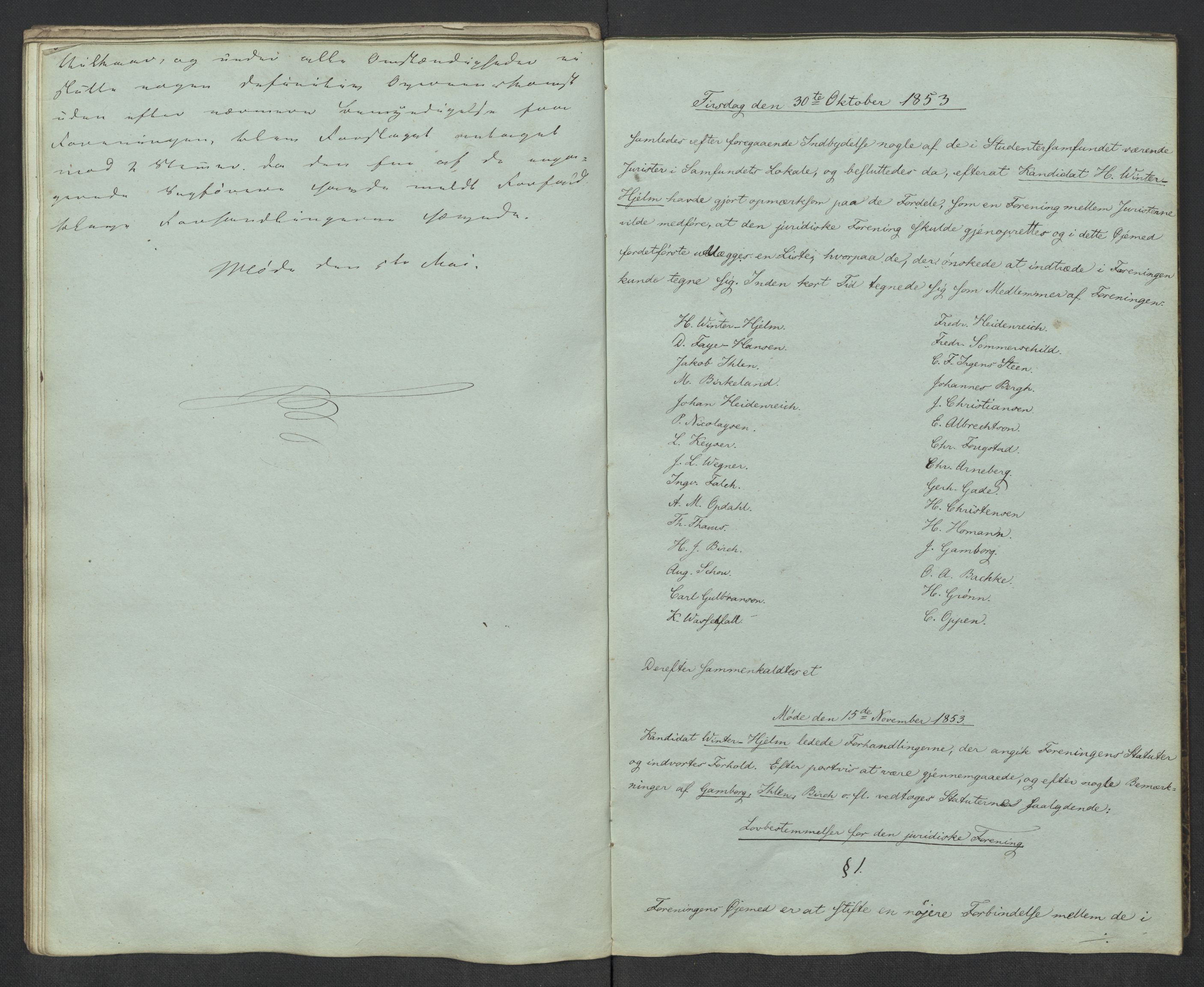 Det Norske Studentersamfund, AV/RA-PA-1322/O/Oa/L0006/0001: Den juridiske forening i DNS / Forhandlingsprotokoll, 1843-1858, p. 86-87