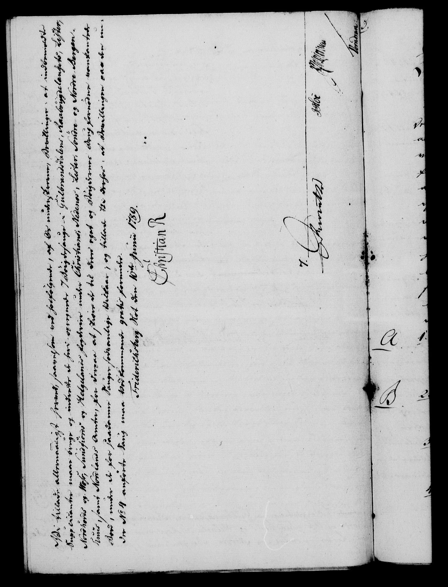 Rentekammeret, Kammerkanselliet, RA/EA-3111/G/Gf/Gfa/L0071: Norsk relasjons- og resolusjonsprotokoll (merket RK 52.71), 1789, p. 326