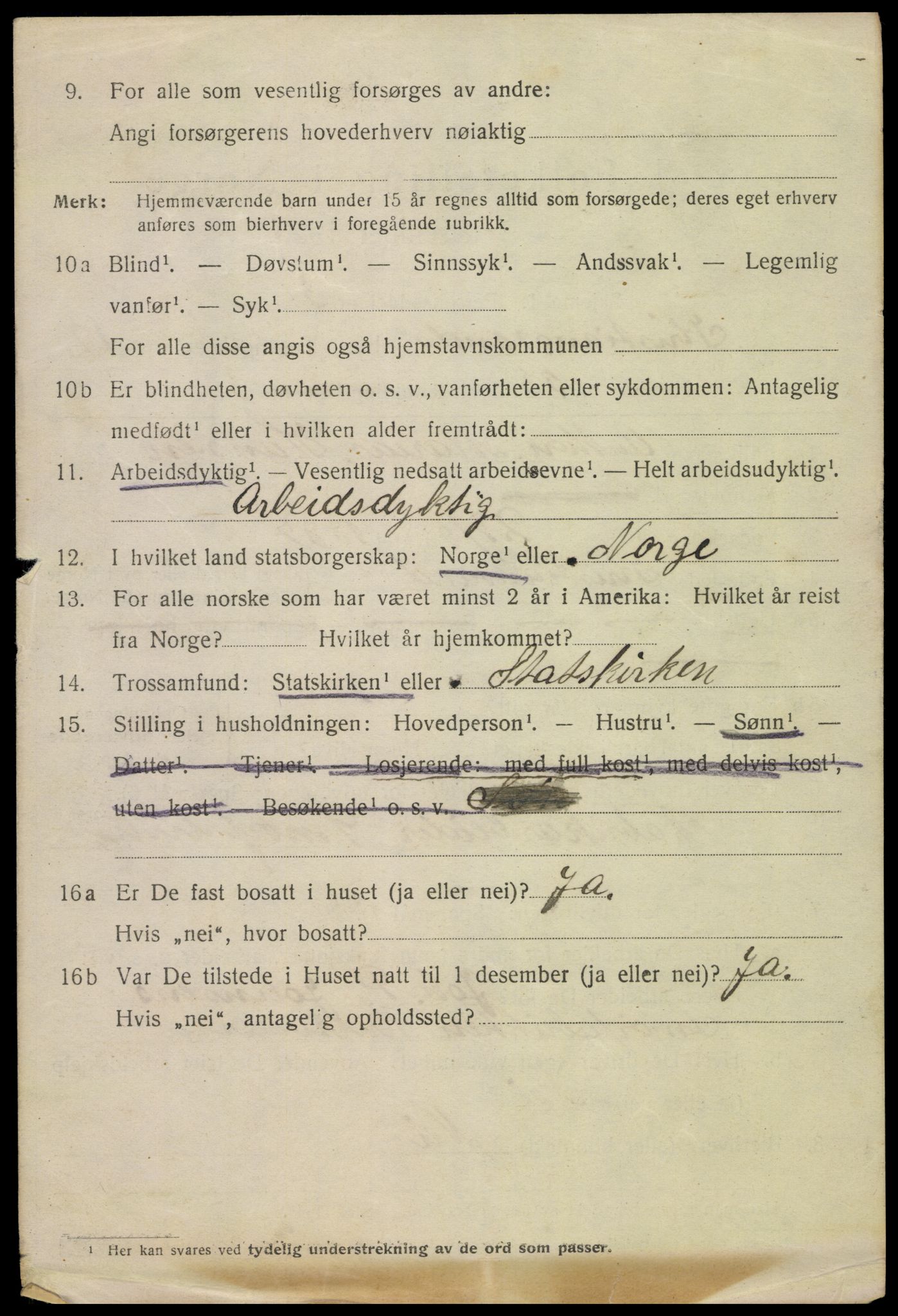 SAK, 1920 census for Kristiansand, 1920, p. 27026