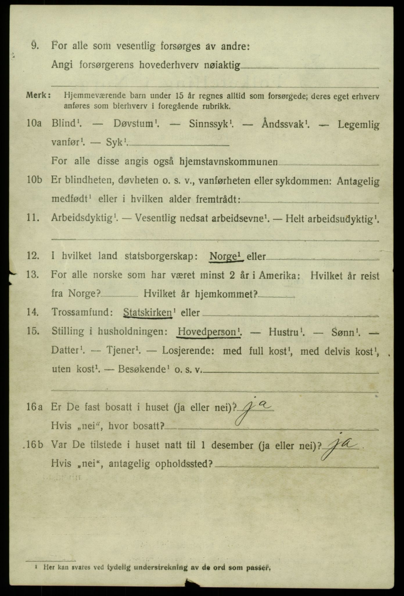 SAB, 1920 census for Austevoll, 1920, p. 2667