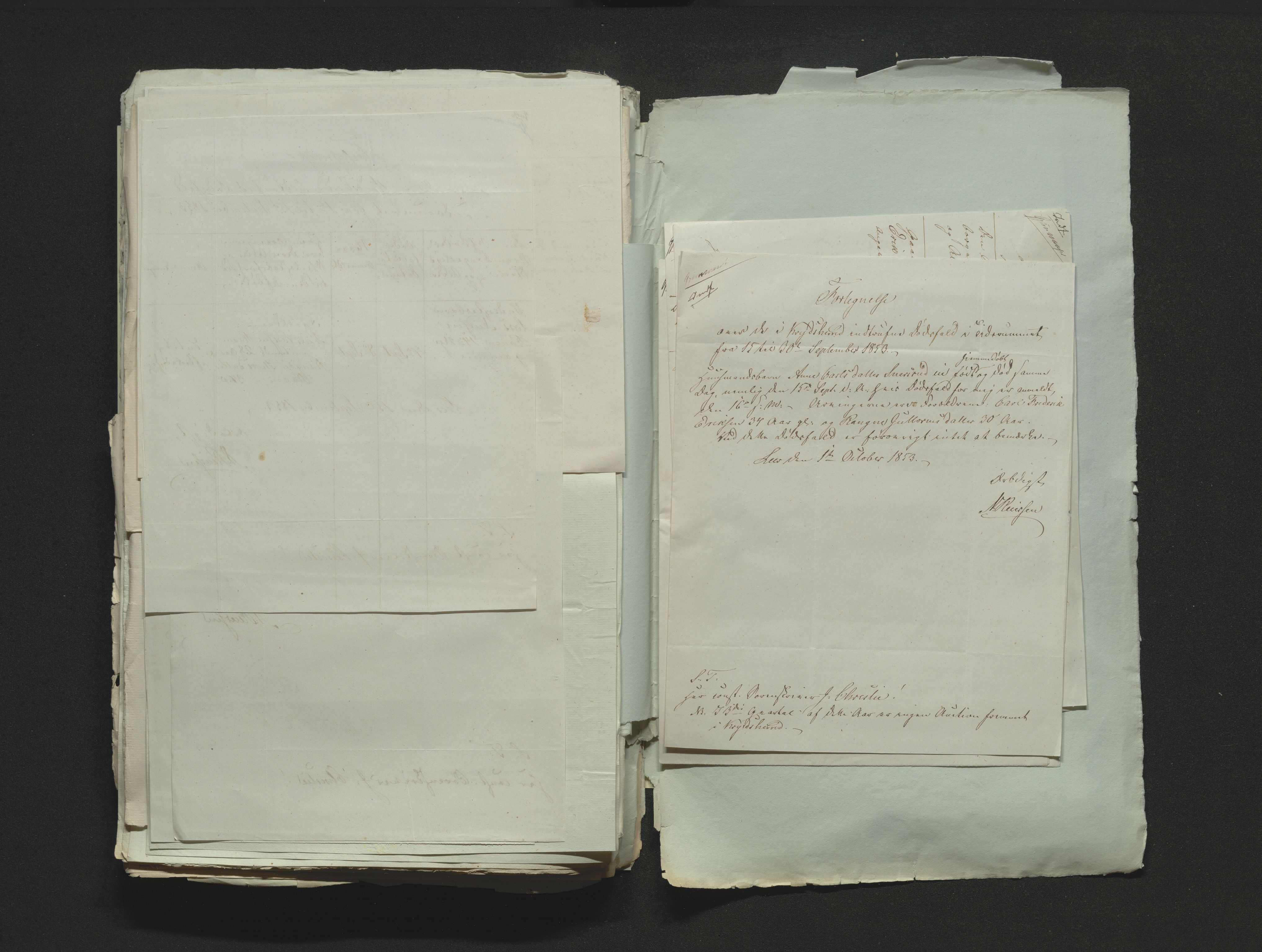 Eiker, Modum og Sigdal sorenskriveri, AV/SAKO-A-123/H/Ha/Hab/L0008: Dødsfallsmeldinger, 1850-1853