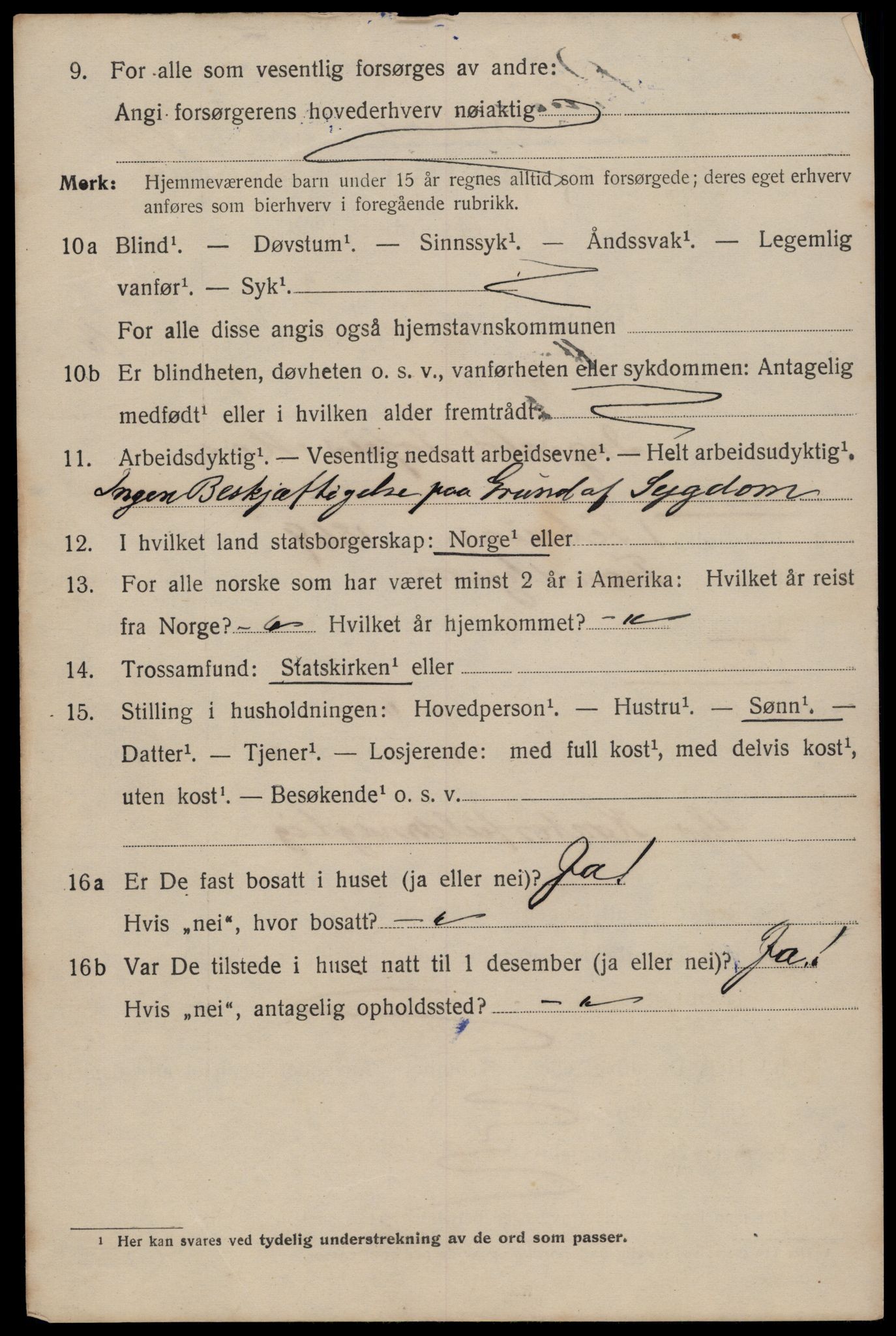 SAT, 1920 census for Trondheim, 1920, p. 55385