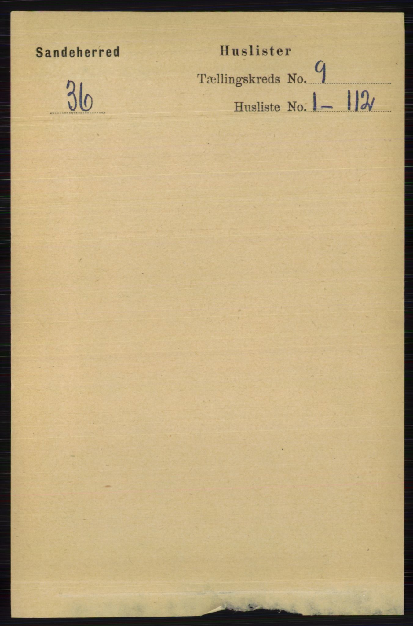 RA, 1891 census for 0724 Sandeherred, 1891, p. 5426