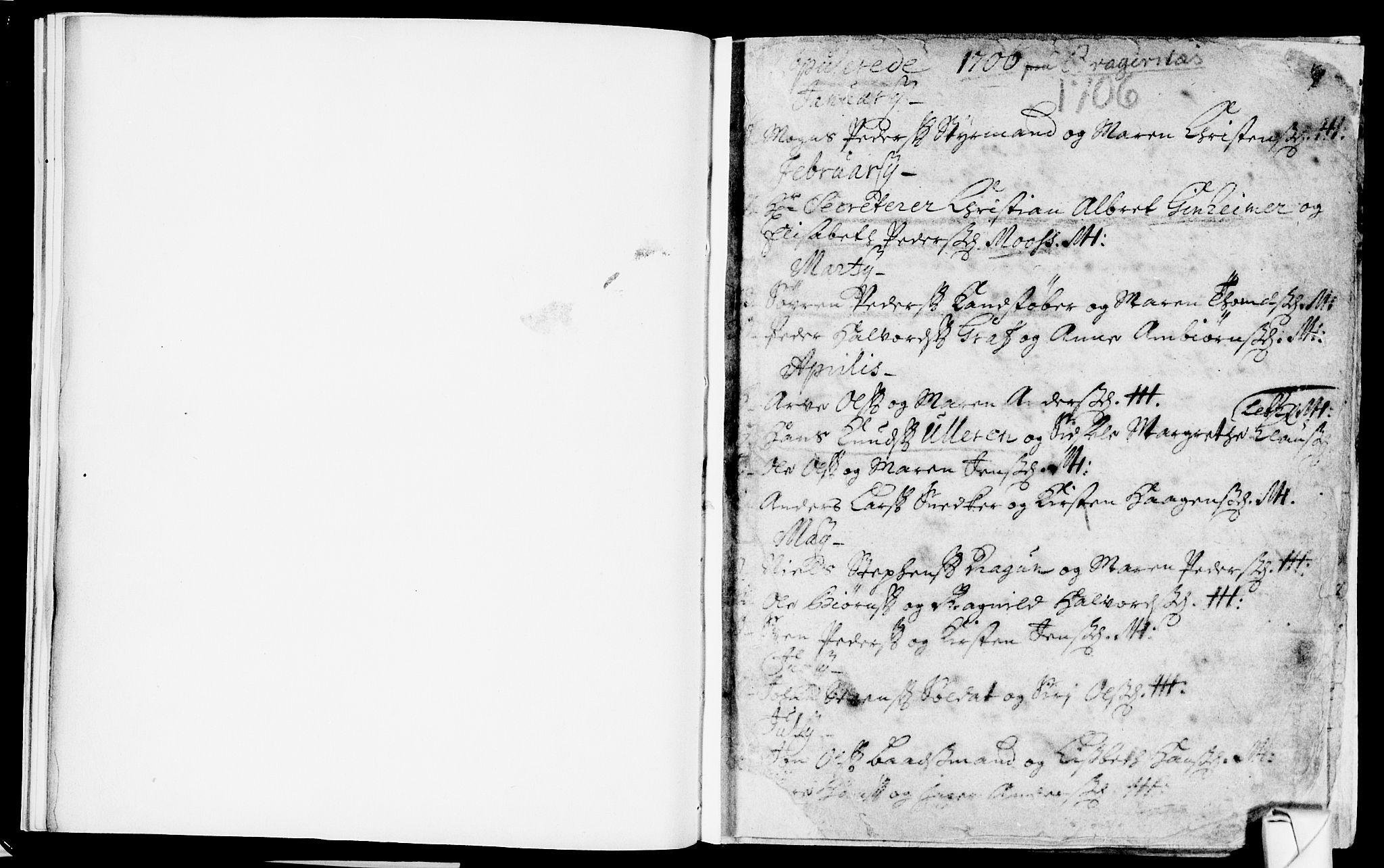 Bragernes kirkebøker, SAKO/A-6/F/Fa/L0003: Parish register (official) no. I 3, 1706-1734, p. 7