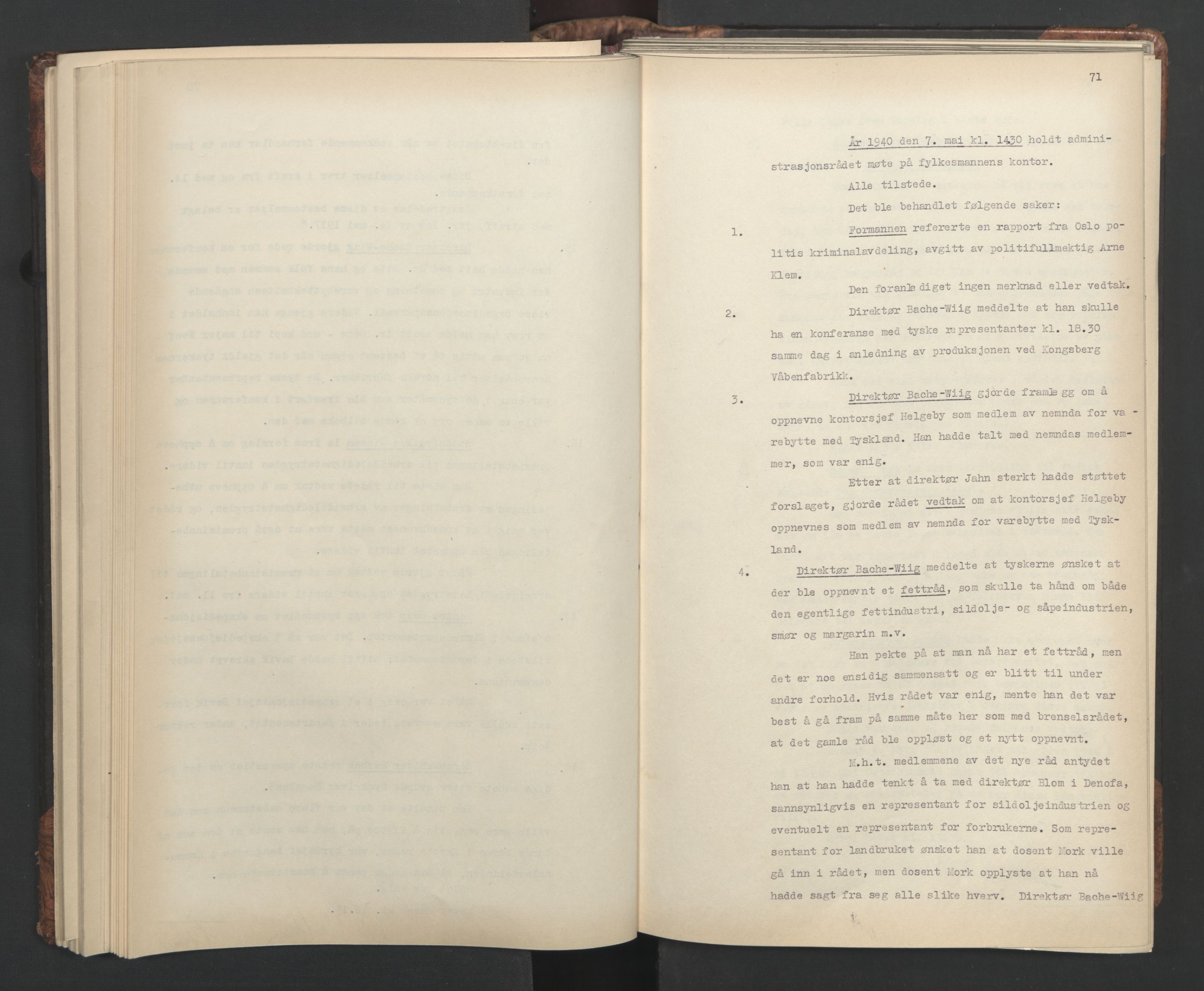 Administrasjonsrådet, AV/RA-S-1004/A/L0001: Møteprotokoll med tillegg 15/4-25/9, 1940, p. 71