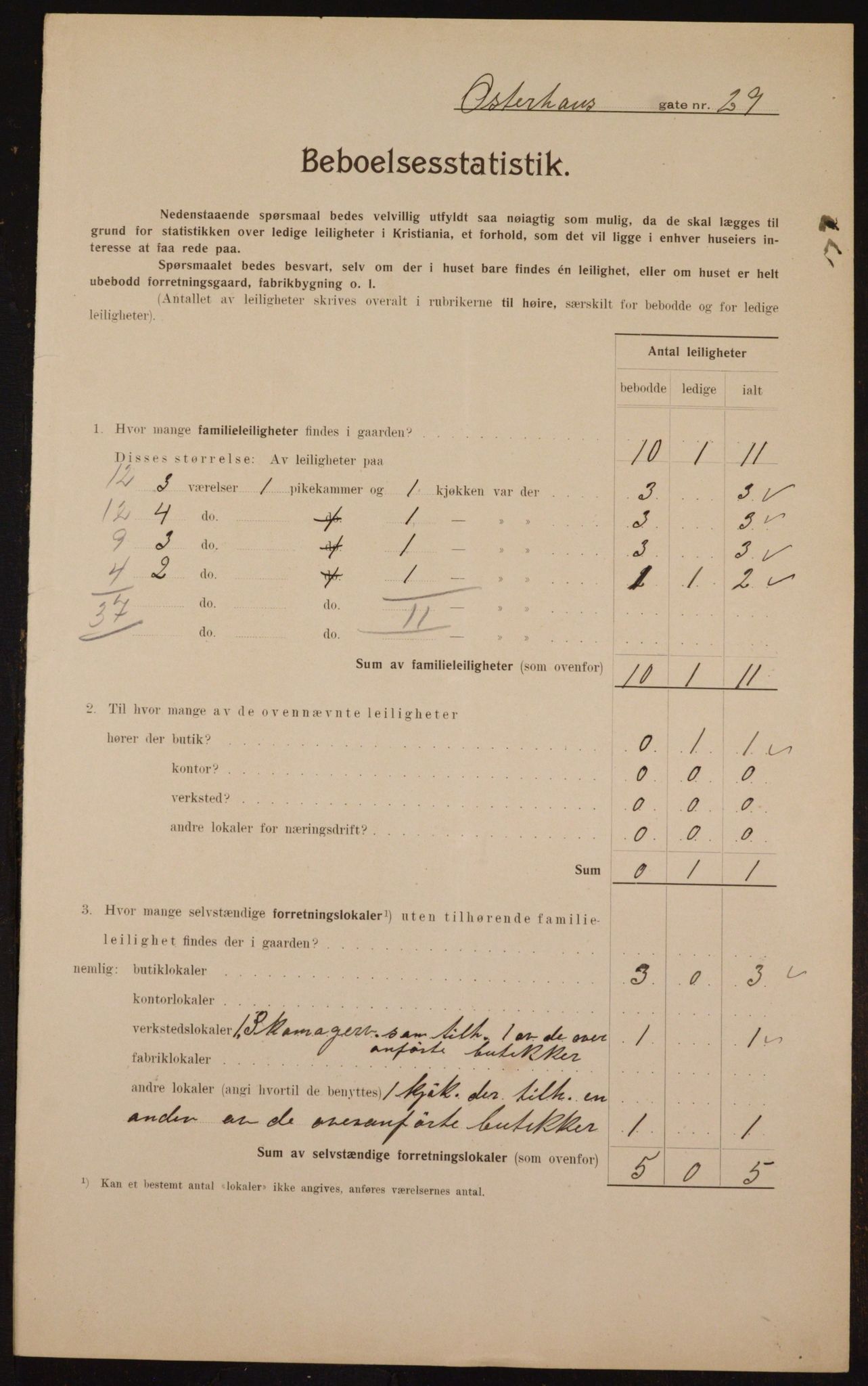 OBA, Municipal Census 1910 for Kristiania, 1910, p. 74771