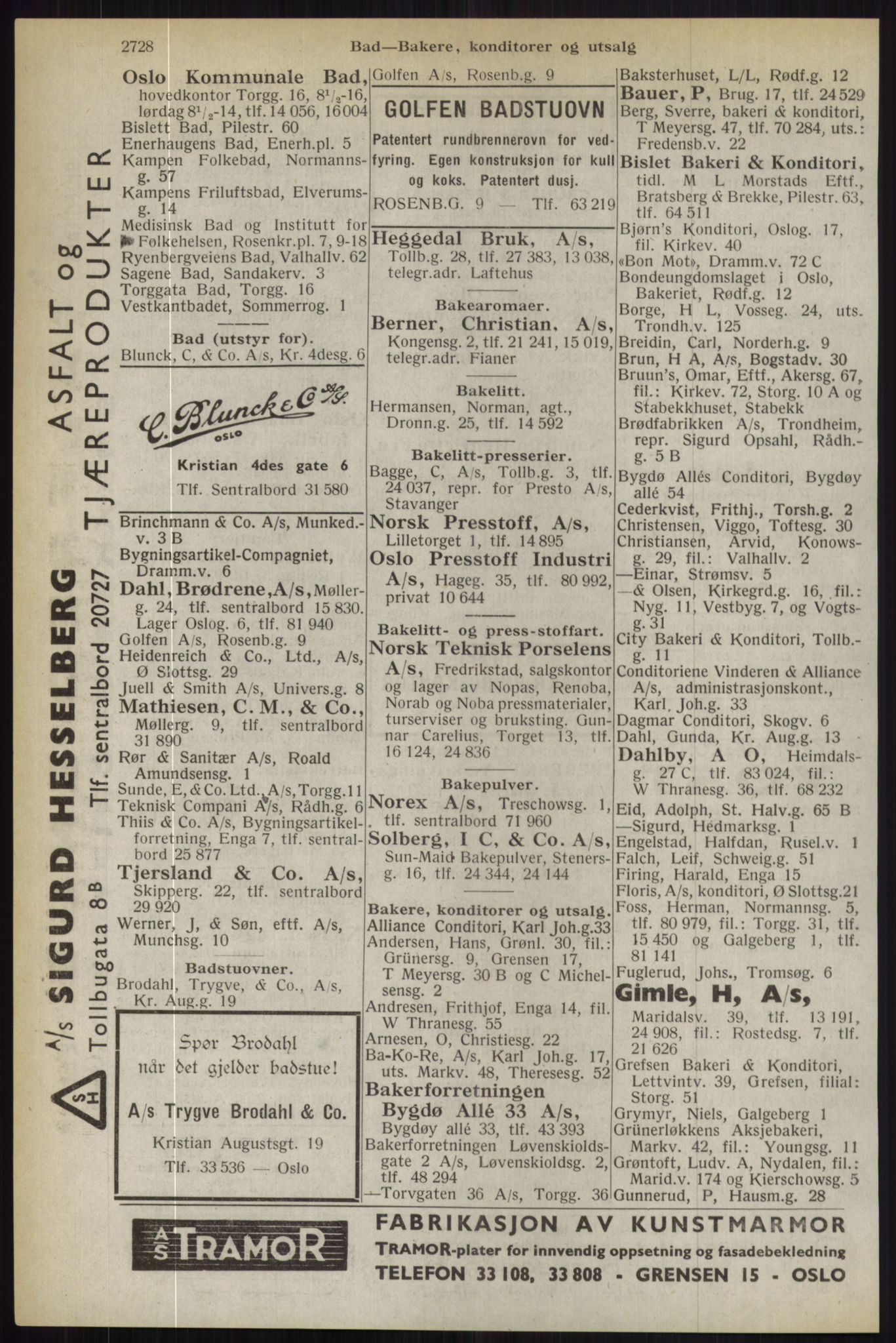 Kristiania/Oslo adressebok, PUBL/-, 1944, p. 2728