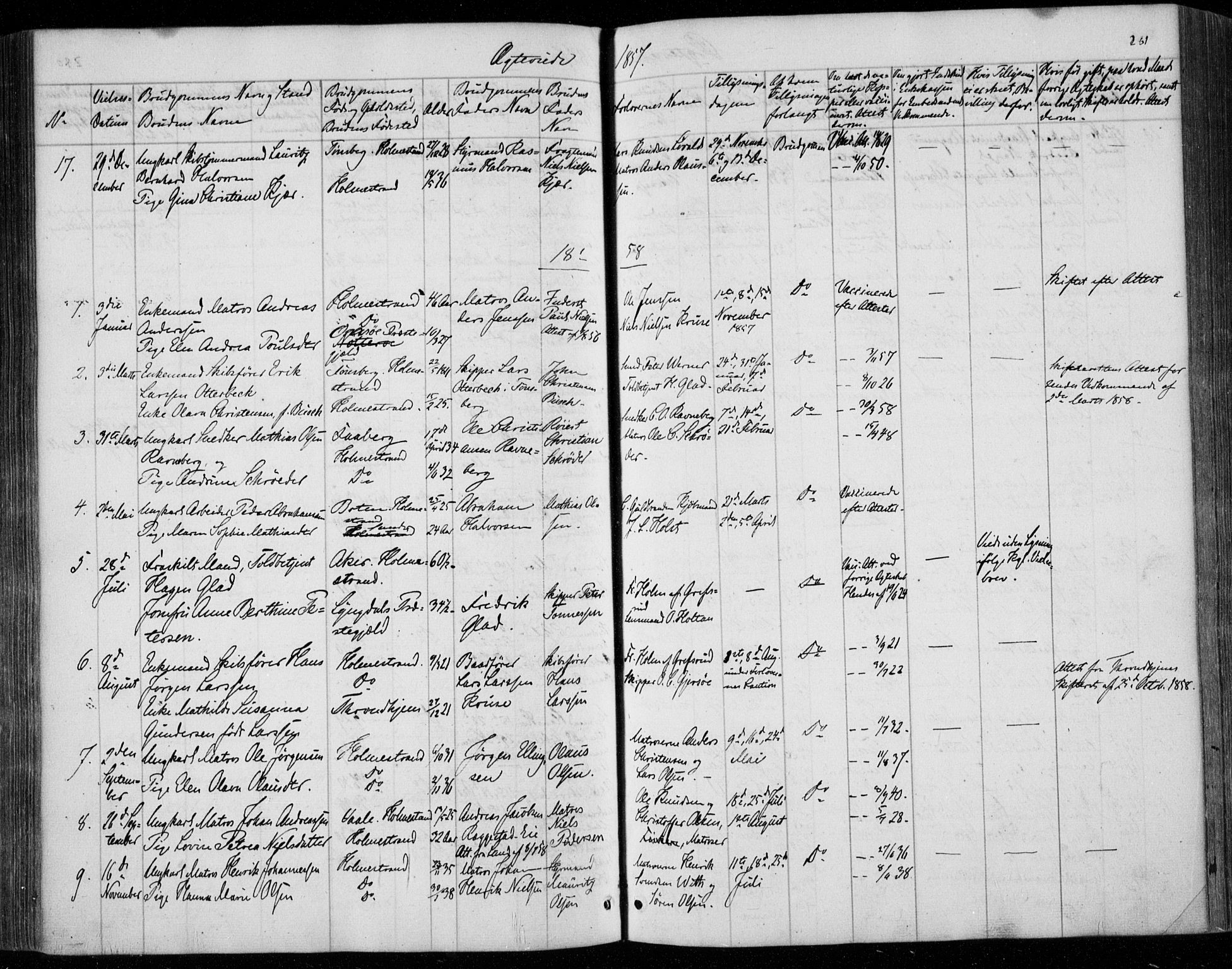 Holmestrand kirkebøker, SAKO/A-346/F/Fa/L0002: Parish register (official) no. 2, 1840-1866, p. 281