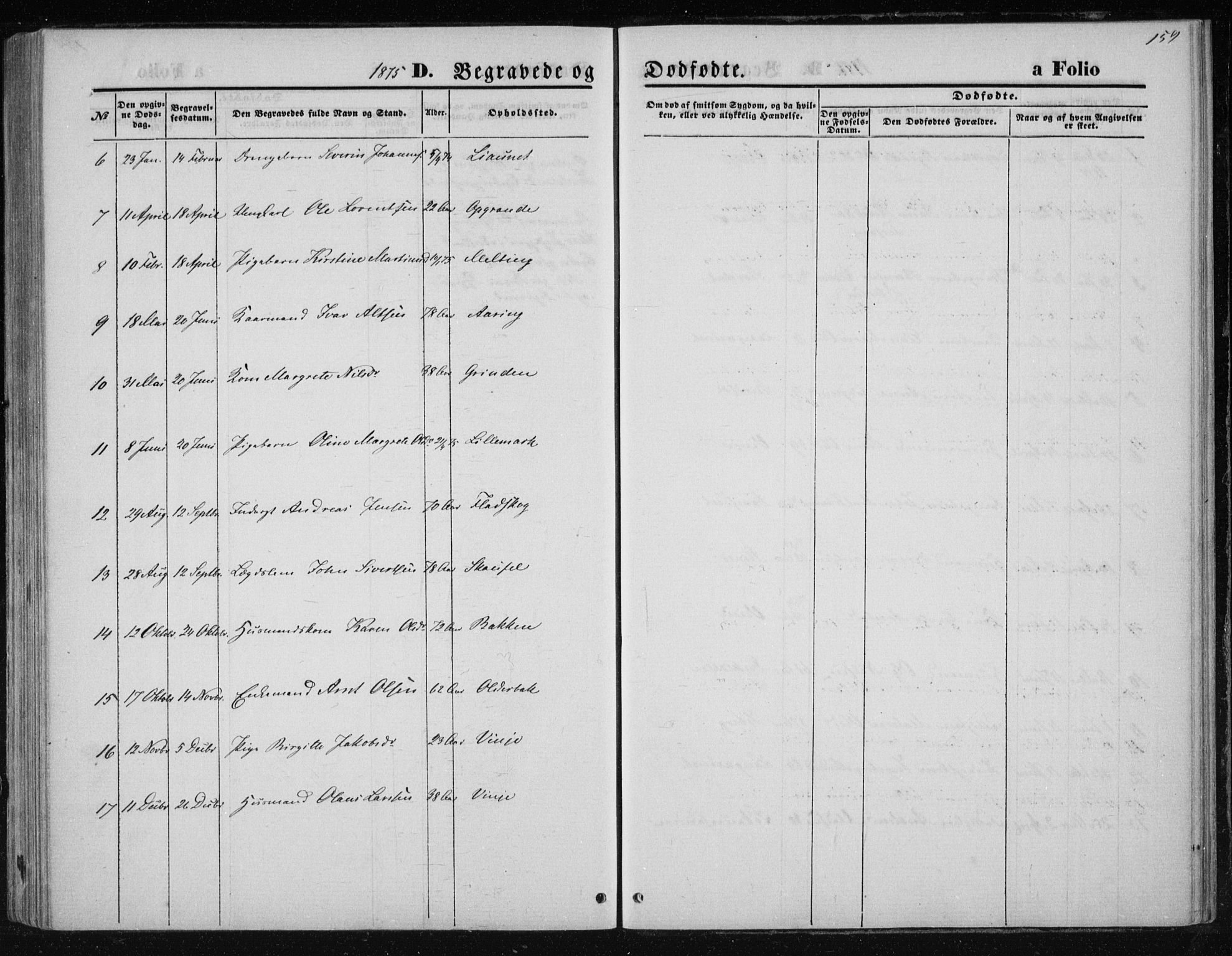 Ministerialprotokoller, klokkerbøker og fødselsregistre - Nord-Trøndelag, AV/SAT-A-1458/733/L0324: Parish register (official) no. 733A03, 1870-1883, p. 159