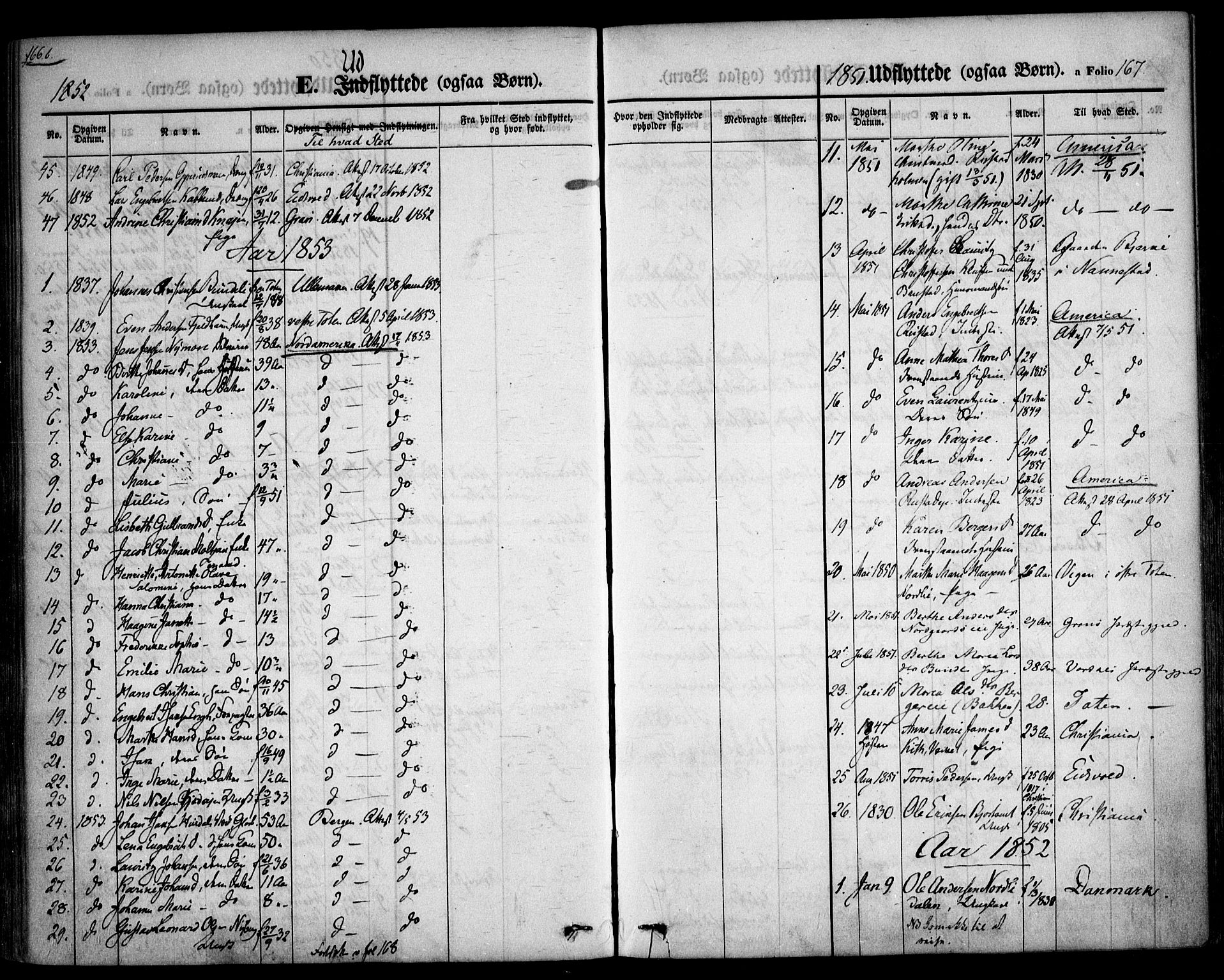 Hurdal prestekontor Kirkebøker, SAO/A-10889/F/Fa/L0005: Parish register (official) no. I 5, 1846-1859, p. 167