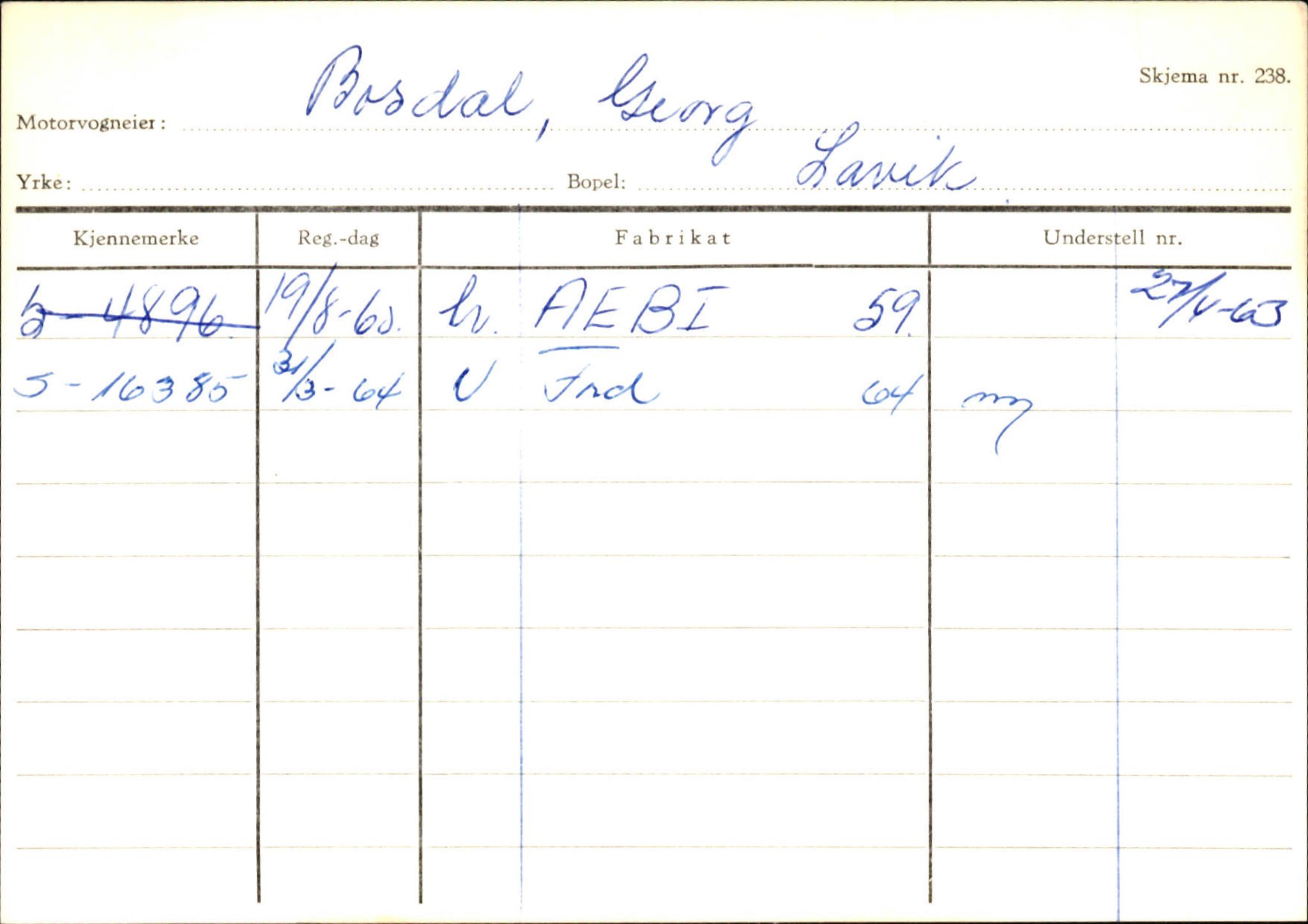 Statens vegvesen, Sogn og Fjordane vegkontor, AV/SAB-A-5301/4/F/L0130: Eigarregister Eid T-Å. Høyanger A-O, 1945-1975, p. 687