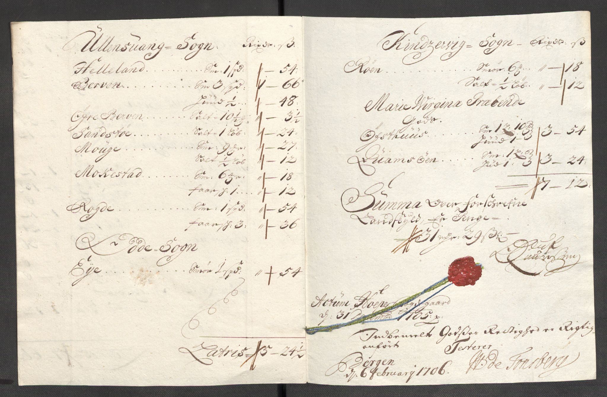 Rentekammeret inntil 1814, Reviderte regnskaper, Fogderegnskap, AV/RA-EA-4092/R48/L2983: Fogderegnskap Sunnhordland og Hardanger, 1705, p. 143