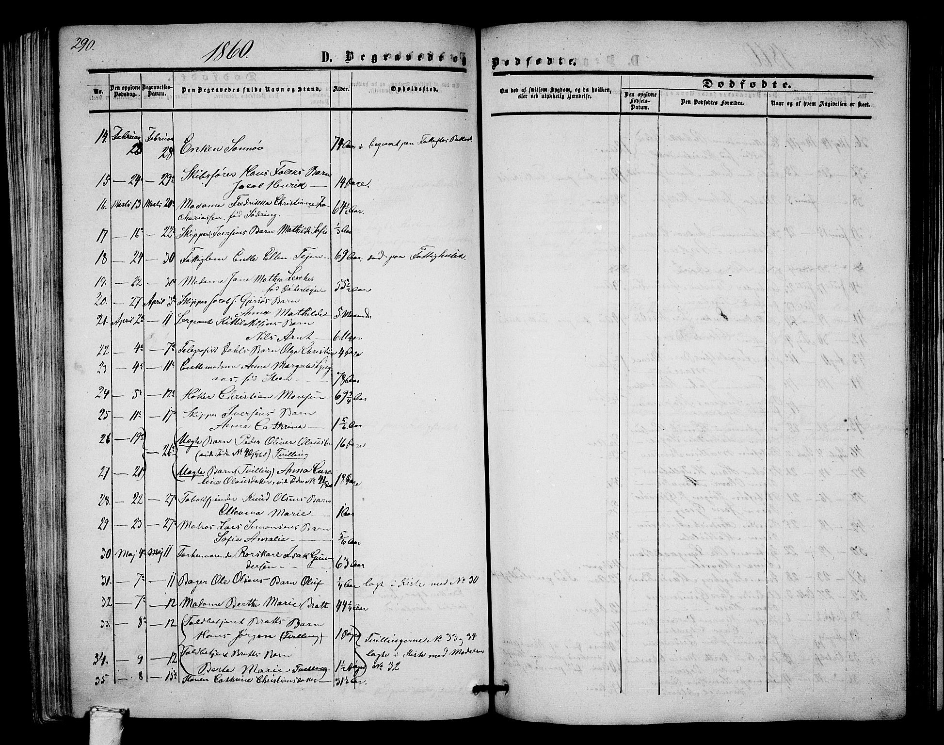 Tønsberg kirkebøker, AV/SAKO-A-330/G/Ga/L0003: Parish register (copy) no. 3, 1855-1864, p. 290