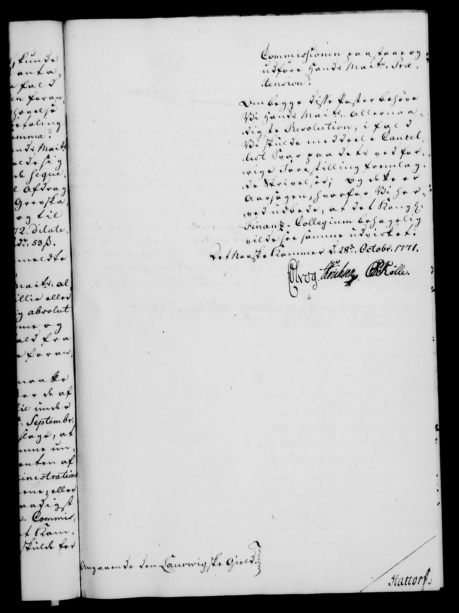 Rentekammeret, Kammerkanselliet, RA/EA-3111/G/Gf/Gfa/L0054: Norsk relasjons- og resolusjonsprotokoll (merket RK 52.54), 1771-1772, p. 175