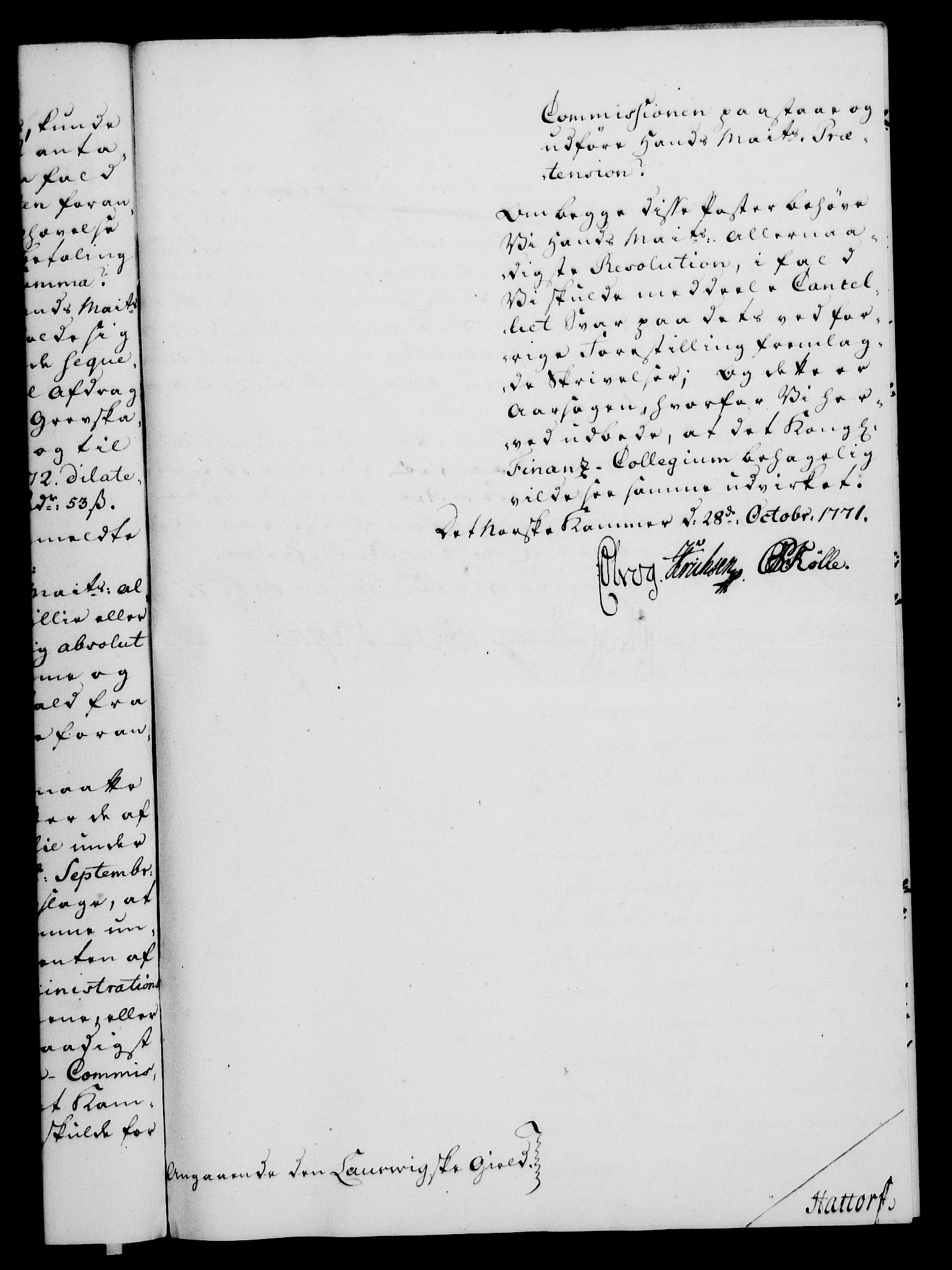 Rentekammeret, Kammerkanselliet, AV/RA-EA-3111/G/Gf/Gfa/L0054: Norsk relasjons- og resolusjonsprotokoll (merket RK 52.54), 1771-1772, p. 175