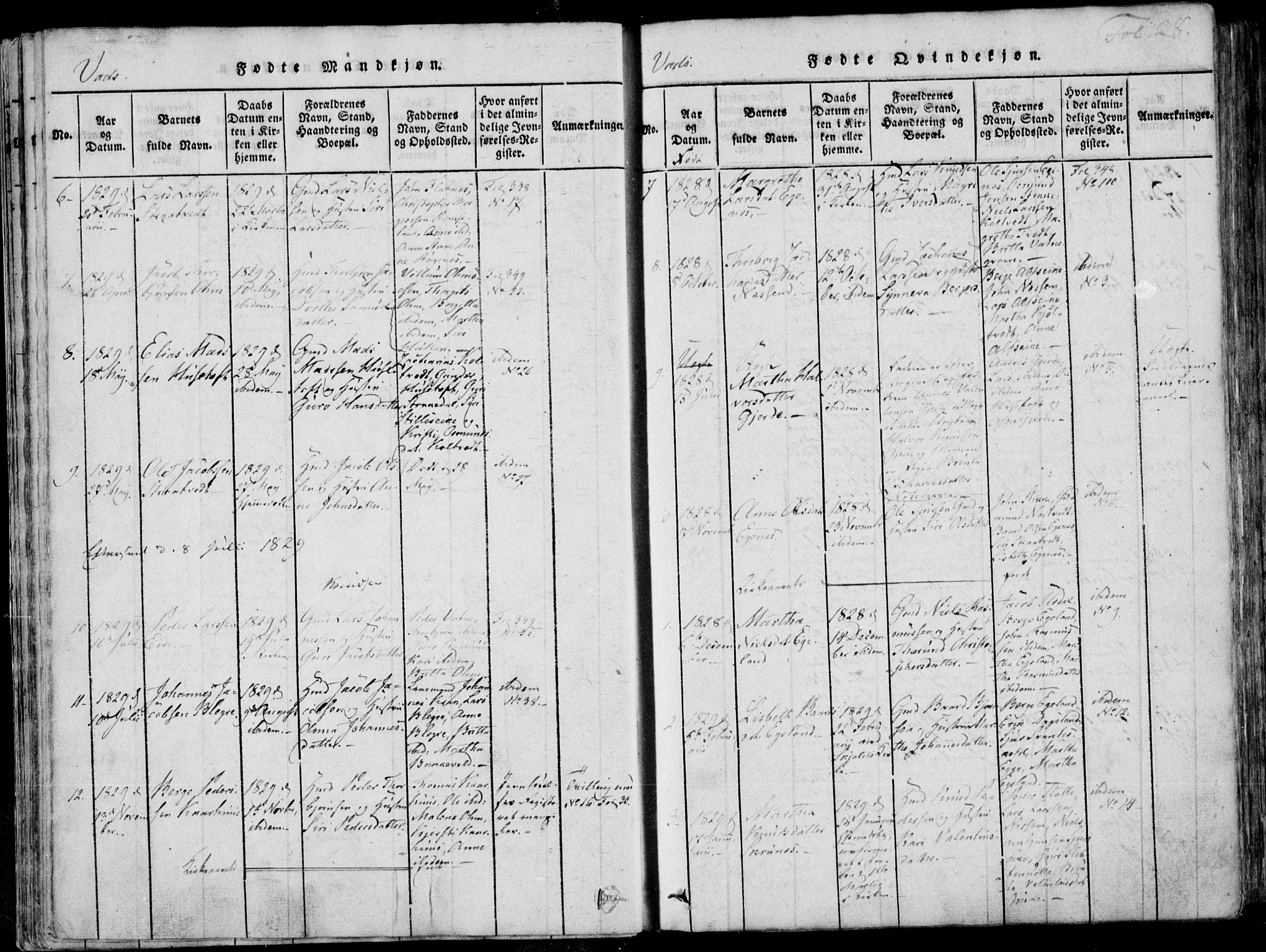Skjold sokneprestkontor, AV/SAST-A-101847/H/Ha/Haa/L0004: Parish register (official) no. A 4 /2, 1815-1830, p. 28