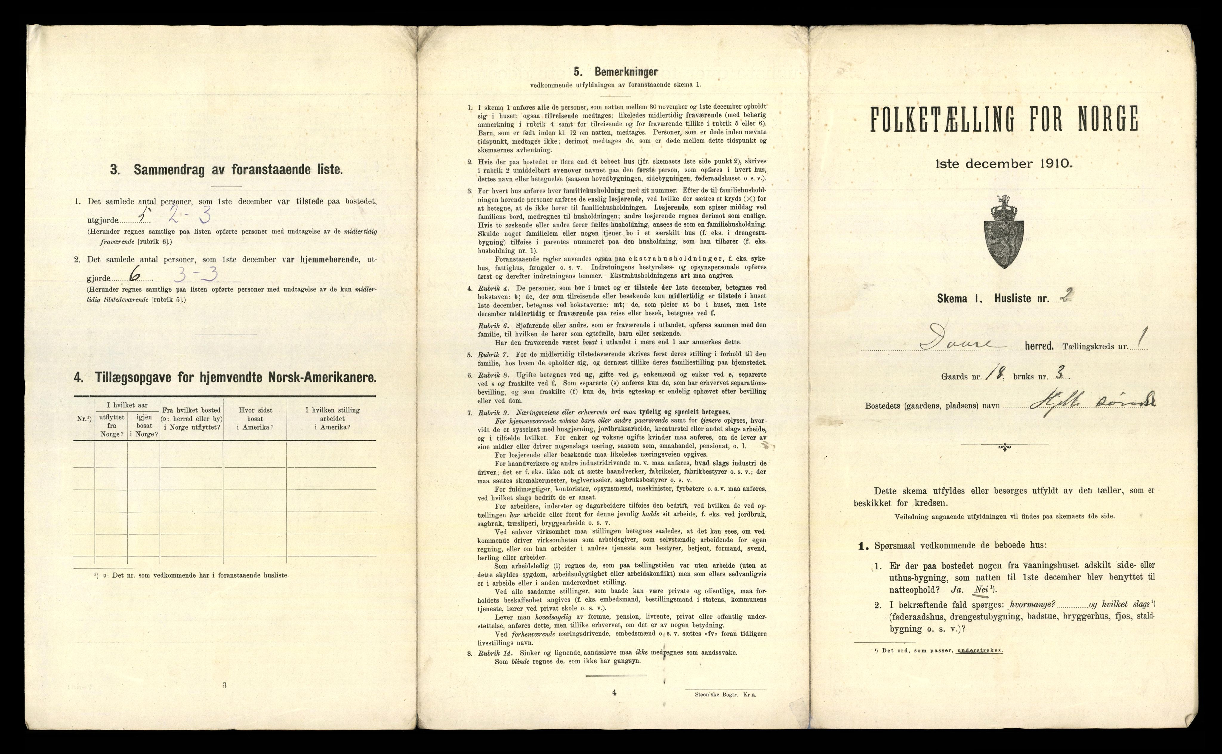 RA, 1910 census for Dovre, 1910, p. 27