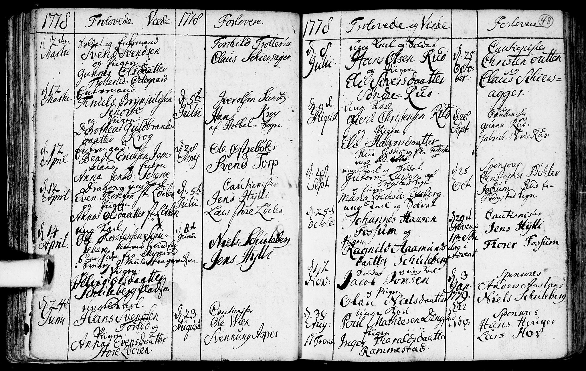 Spydeberg prestekontor Kirkebøker, AV/SAO-A-10924/F/Fa/L0002: Parish register (official) no. I 2, 1739-1780, p. 48