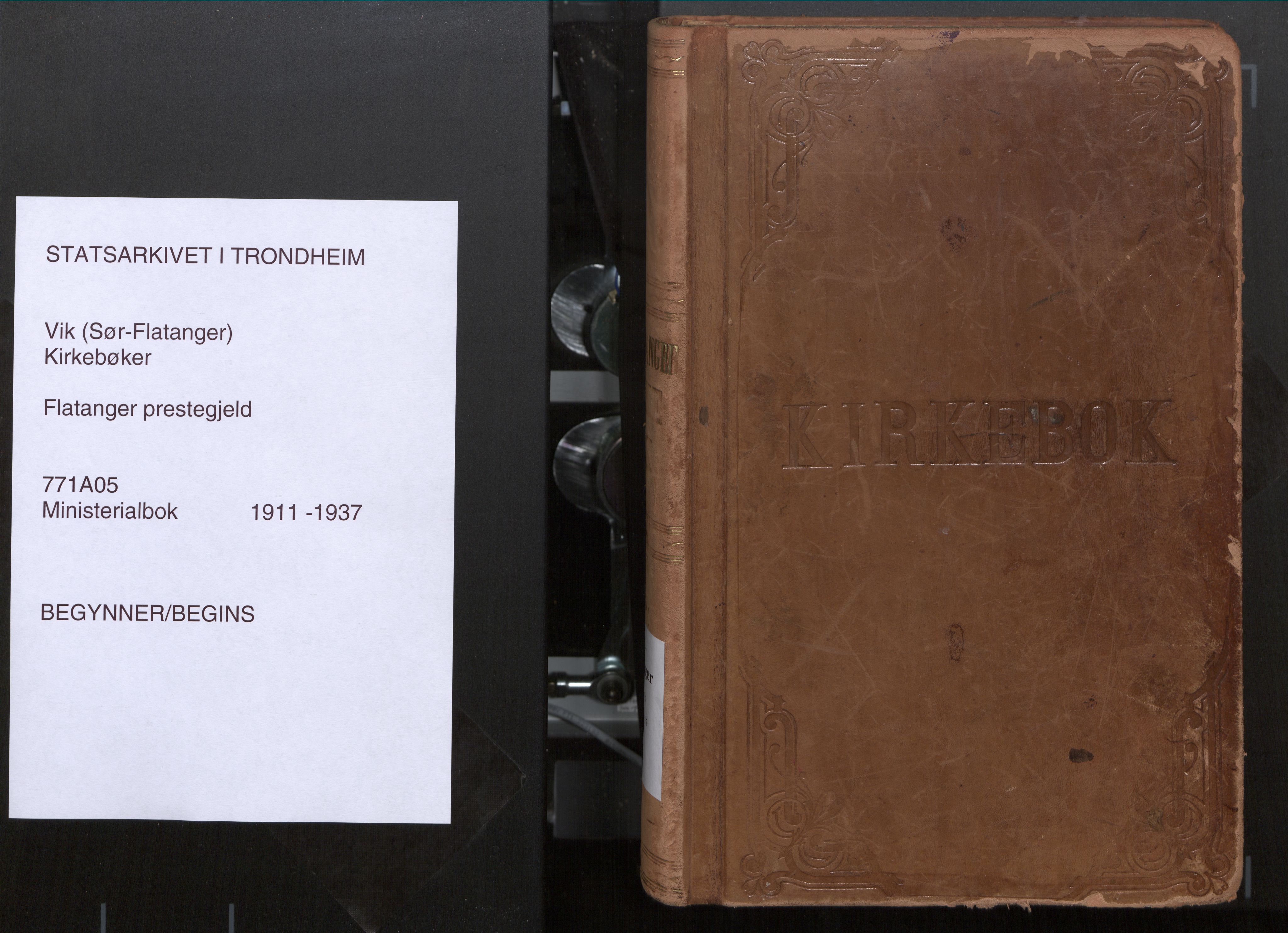 Ministerialprotokoller, klokkerbøker og fødselsregistre - Nord-Trøndelag, SAT/A-1458/771/L0598: Parish register (official) no. 771A05, 1911-1937