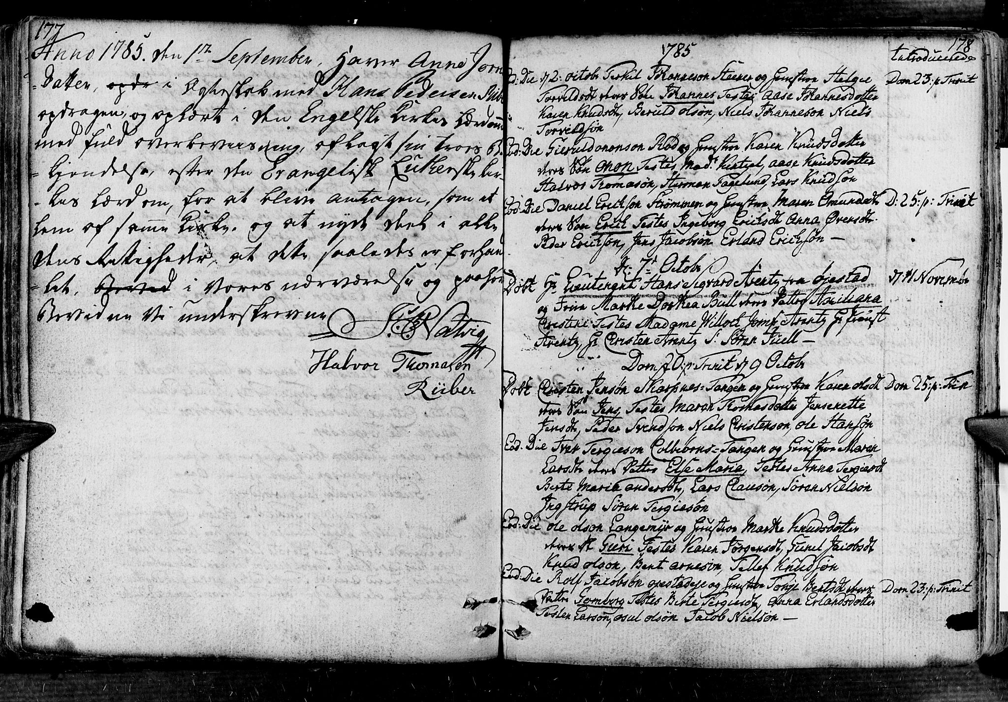 Øyestad sokneprestkontor, AV/SAK-1111-0049/F/Fa/L0008: Parish register (official) no. A 8, 1777-1804, p. 177-178