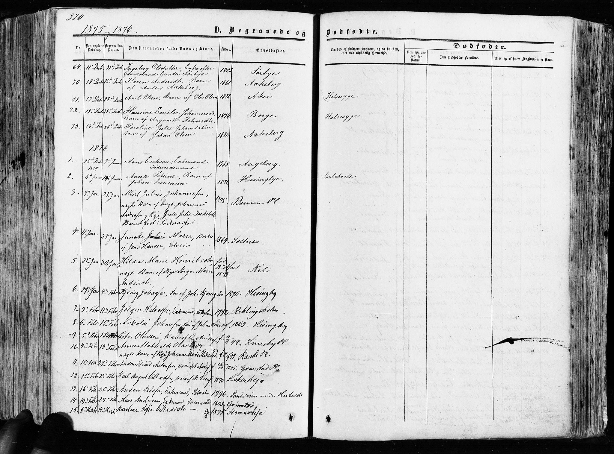 Råde prestekontor kirkebøker, AV/SAO-A-2009/F/Fa/L0006: Parish register (official) no. 6, 1854-1877, p. 370