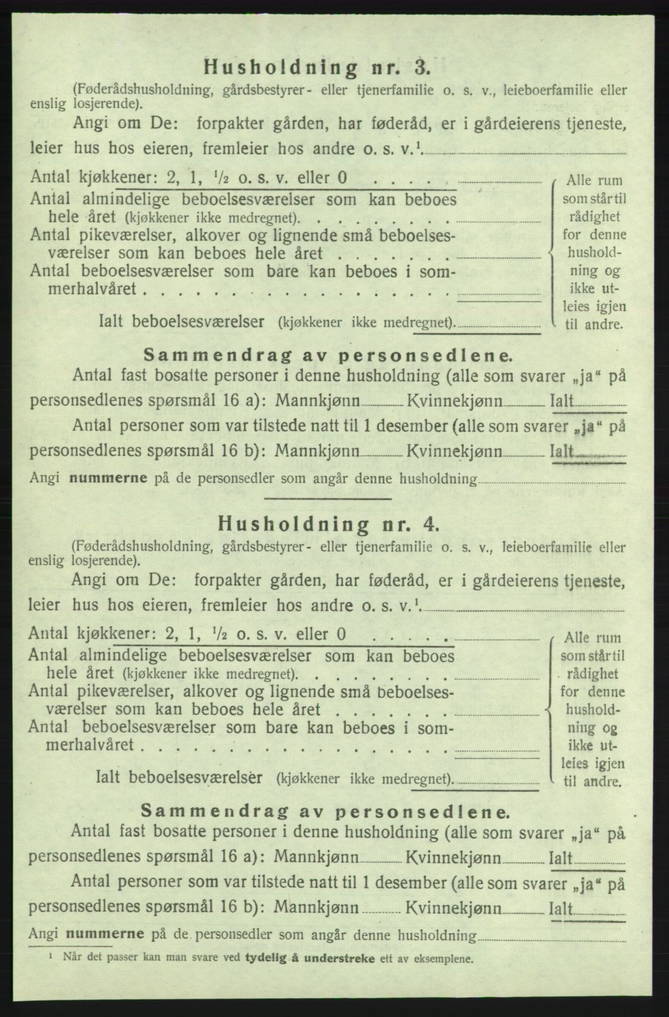 SAB, 1920 census for Kvinnherad, 1920, p. 1259