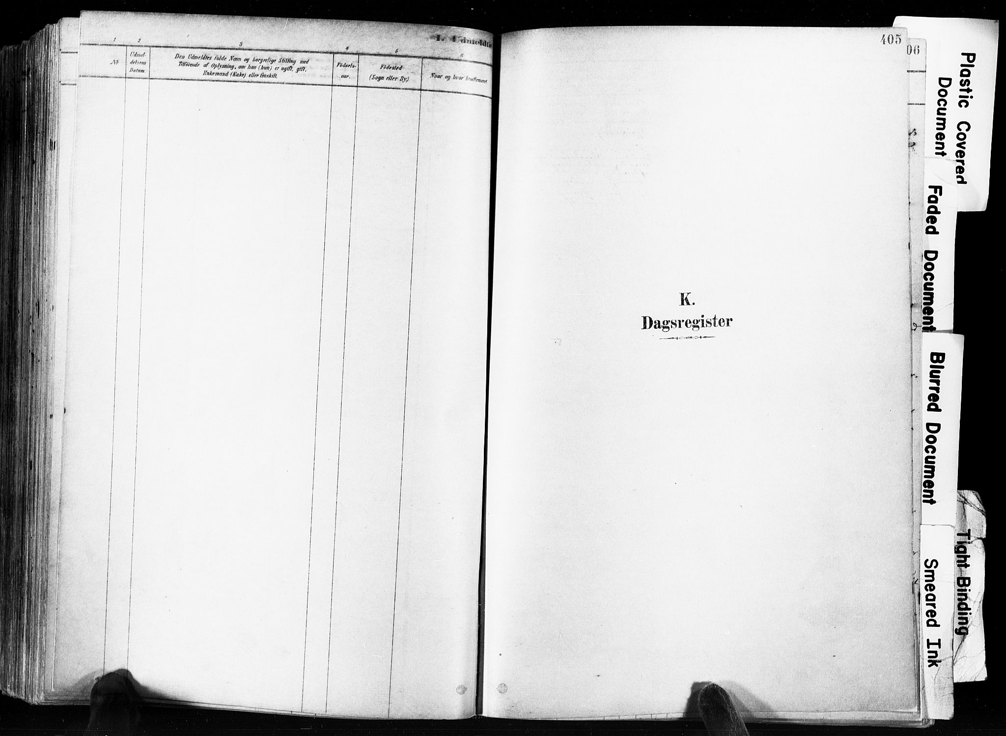 Skien kirkebøker, SAKO/A-302/F/Fa/L0009: Parish register (official) no. 9, 1878-1890, p. 405