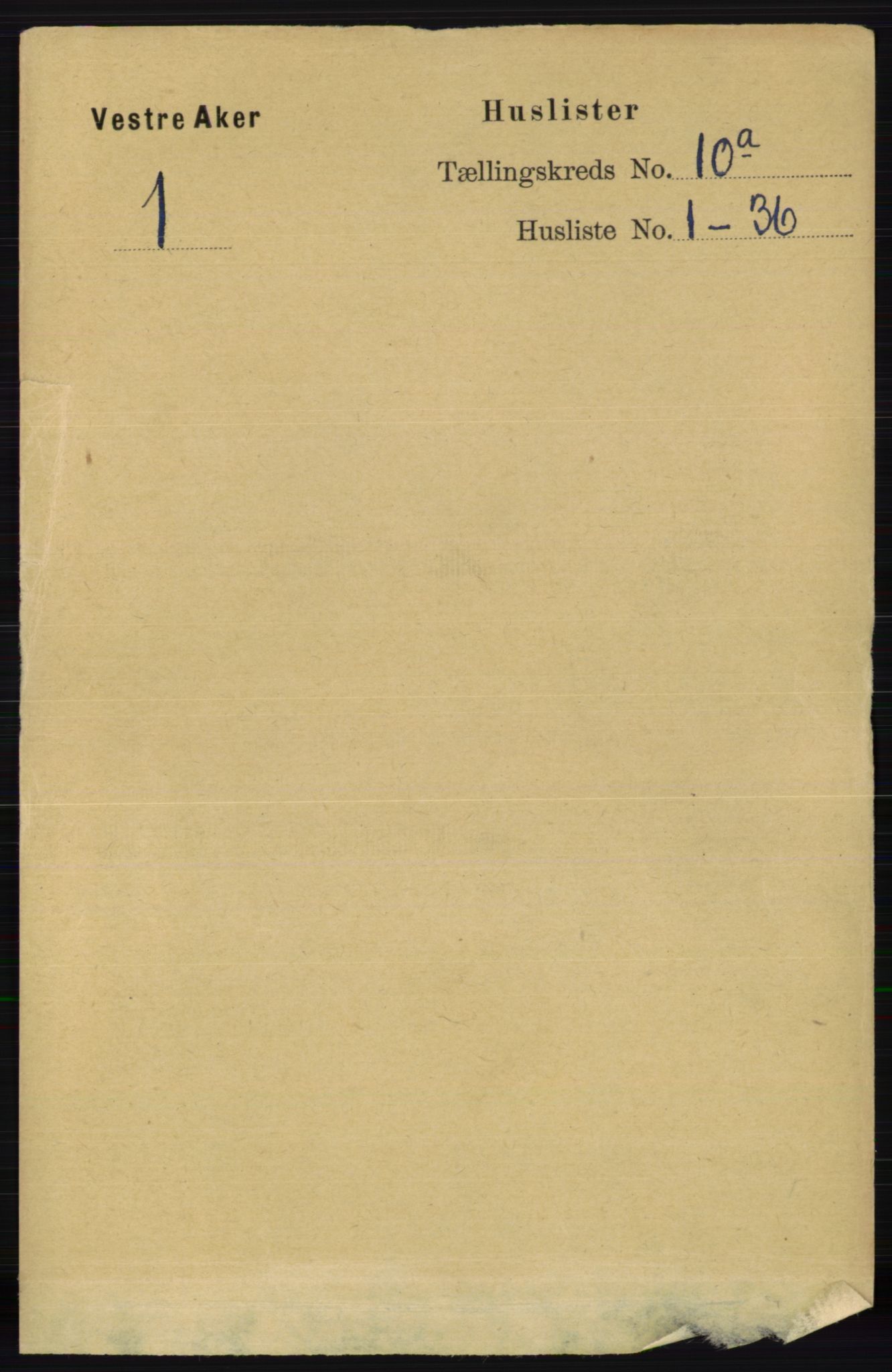 RA, 1891 census for 0218 Aker, 1891, p. 8804