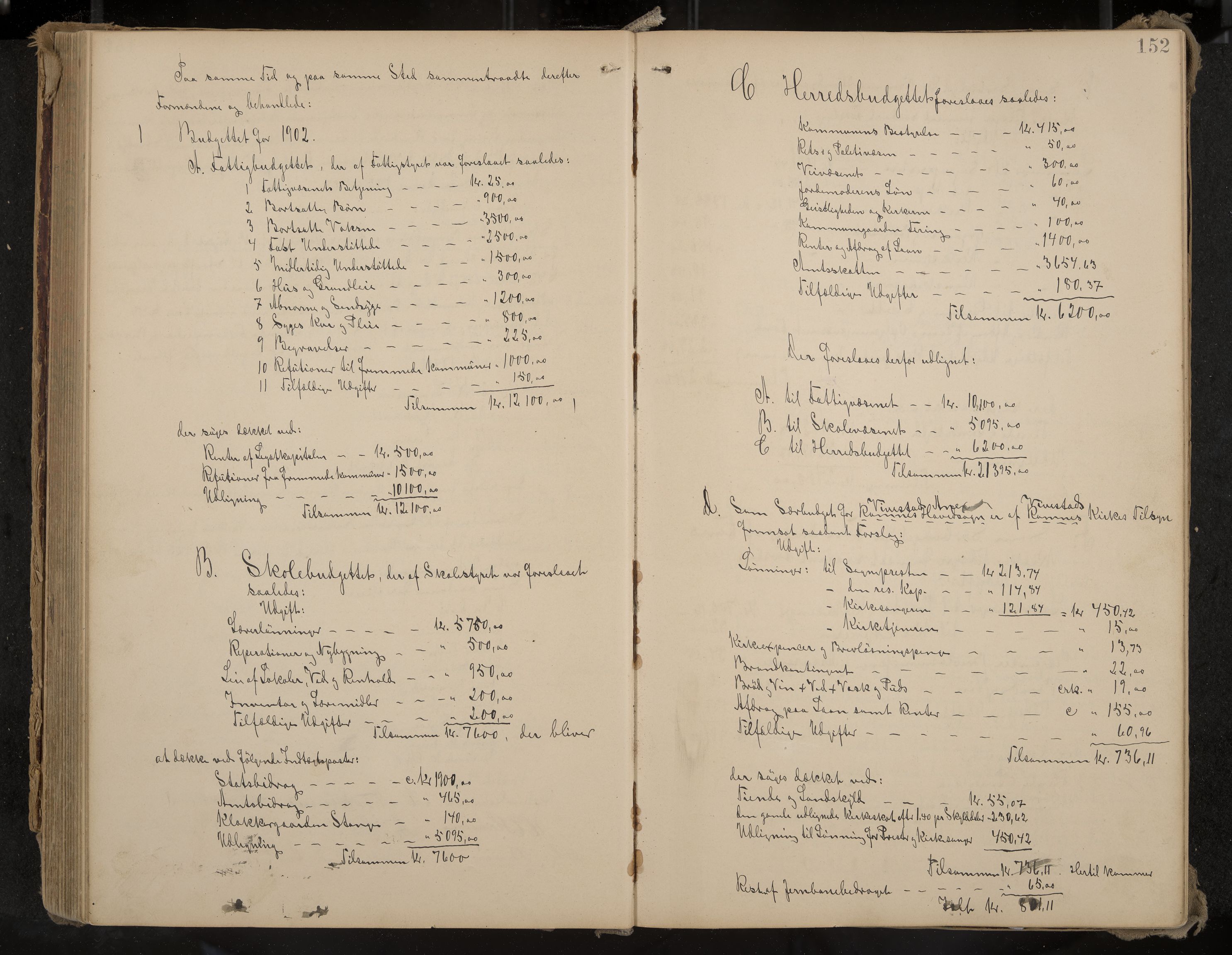 Ramnes formannskap og sentraladministrasjon, IKAK/0718021/A/Aa/L0004: Møtebok, 1892-1907, p. 152