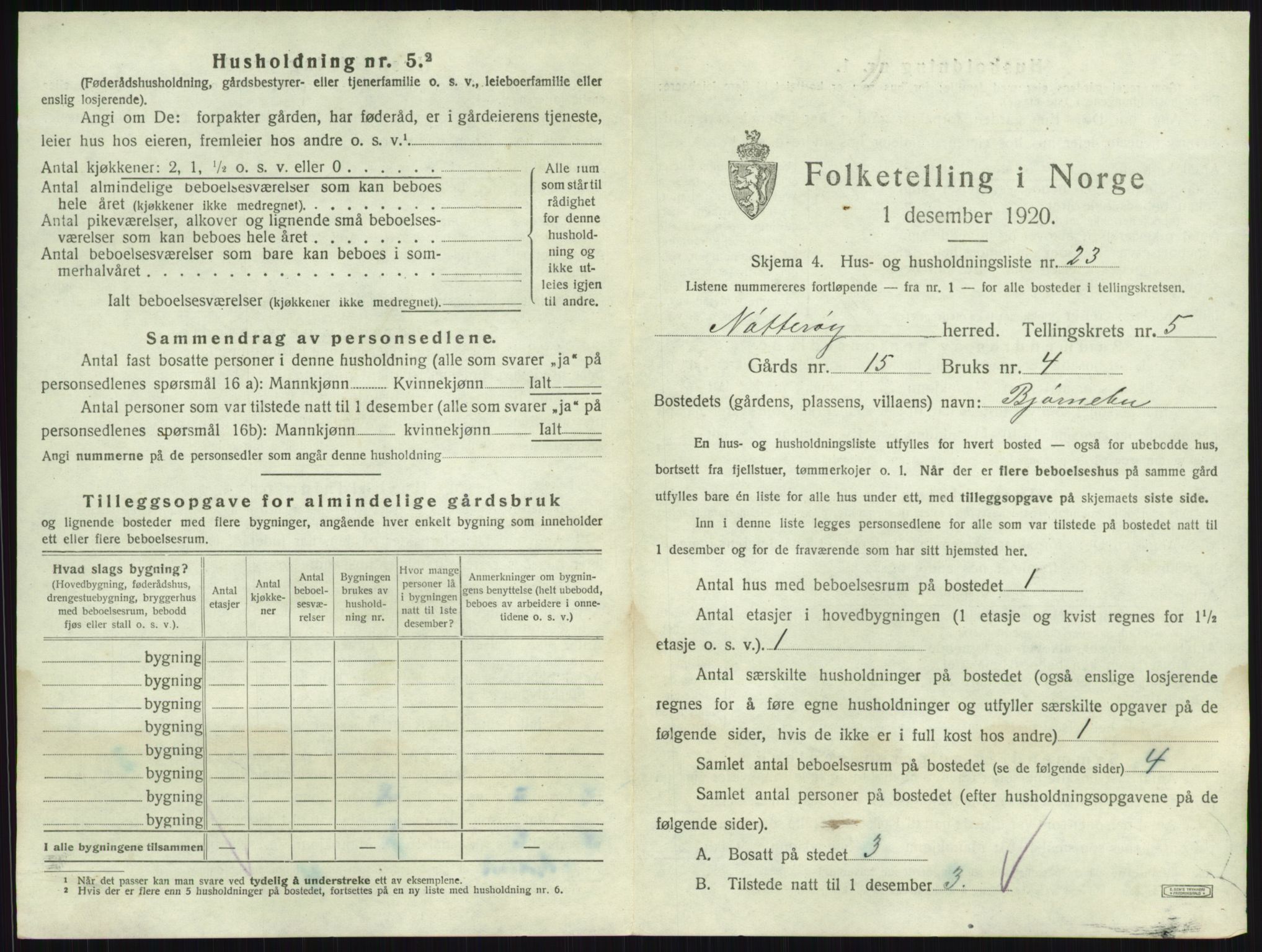 SAKO, 1920 census for Nøtterøy, 1920, p. 916