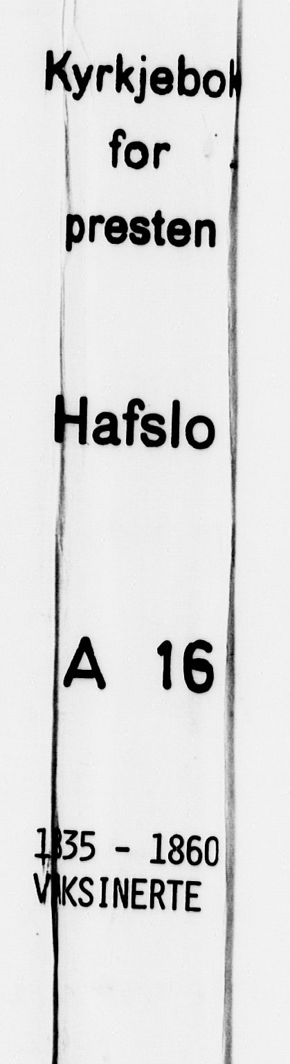 Hafslo sokneprestembete, SAB/A-80301/H/Haa/Haaa/L0016: Parish register (official) no. A 16, 1835-1860