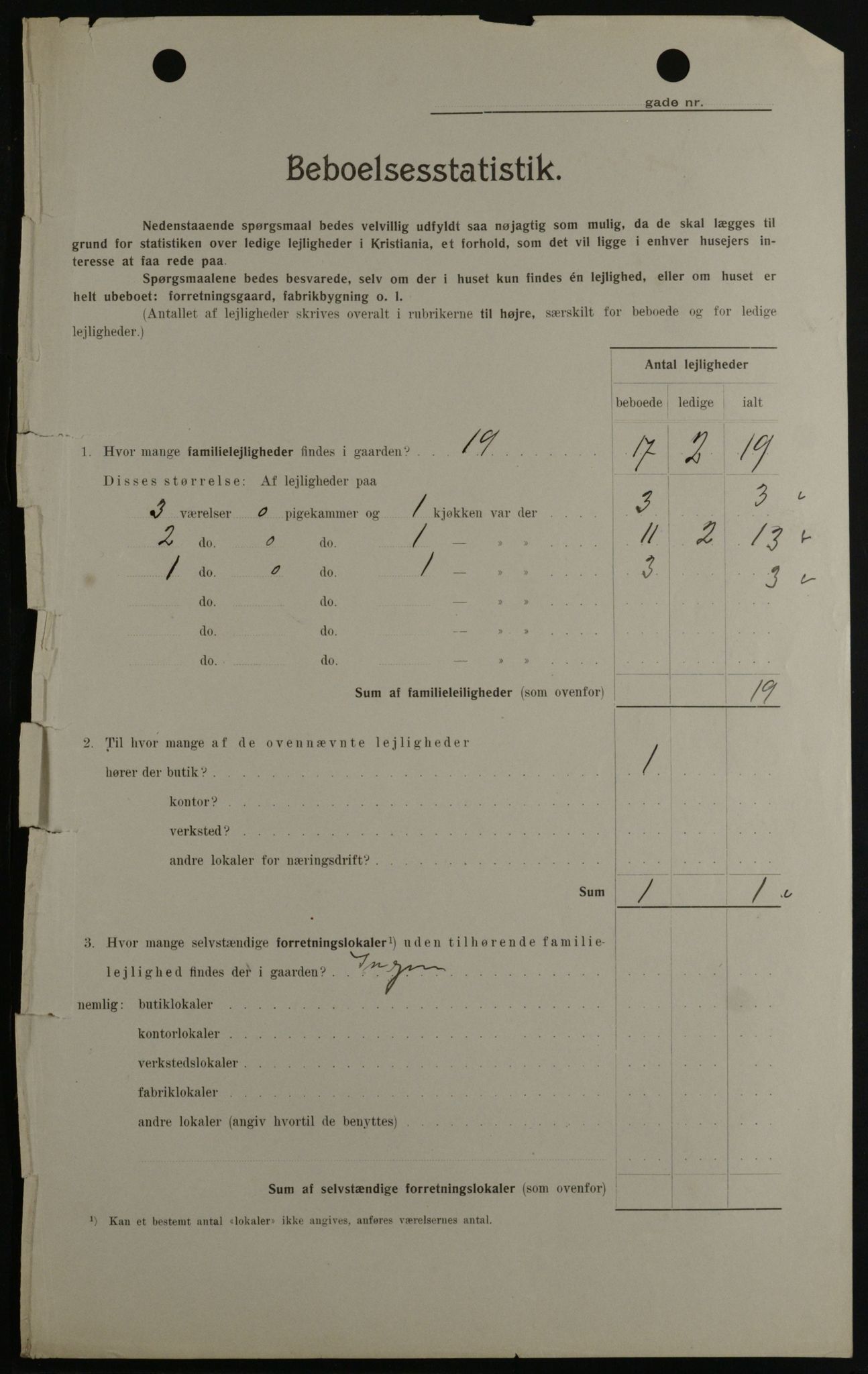 OBA, Municipal Census 1908 for Kristiania, 1908, p. 83967
