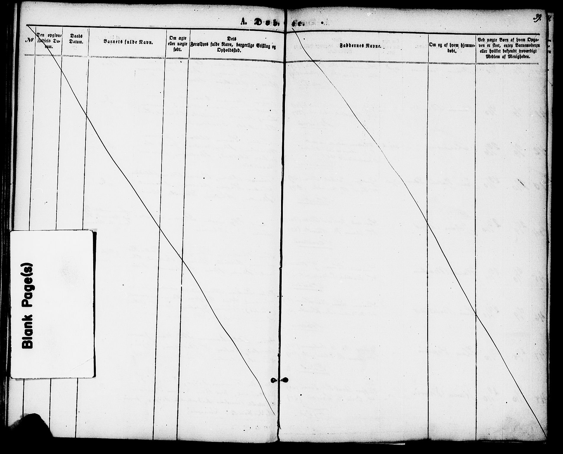 Flekkefjord sokneprestkontor, AV/SAK-1111-0012/F/Fa/Fab/L0005: Parish register (official) no. A 5, 1870-1886, p. 39