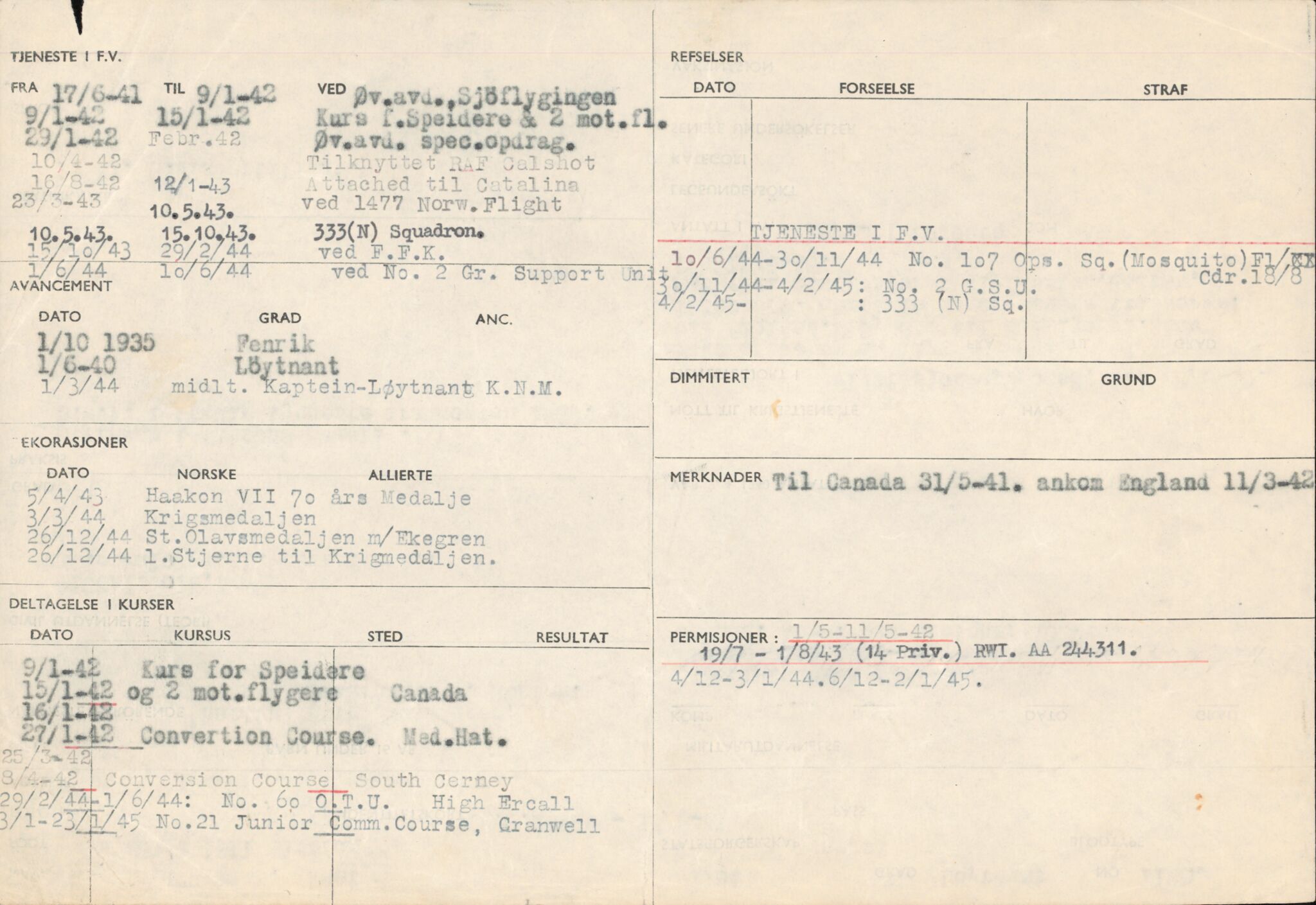 Forsvaret, Forsvarets overkommando/Luftforsvarsstaben, AV/RA-RAFA-4079/P/Pa/L0028: Personellpapirer, 1911, p. 131