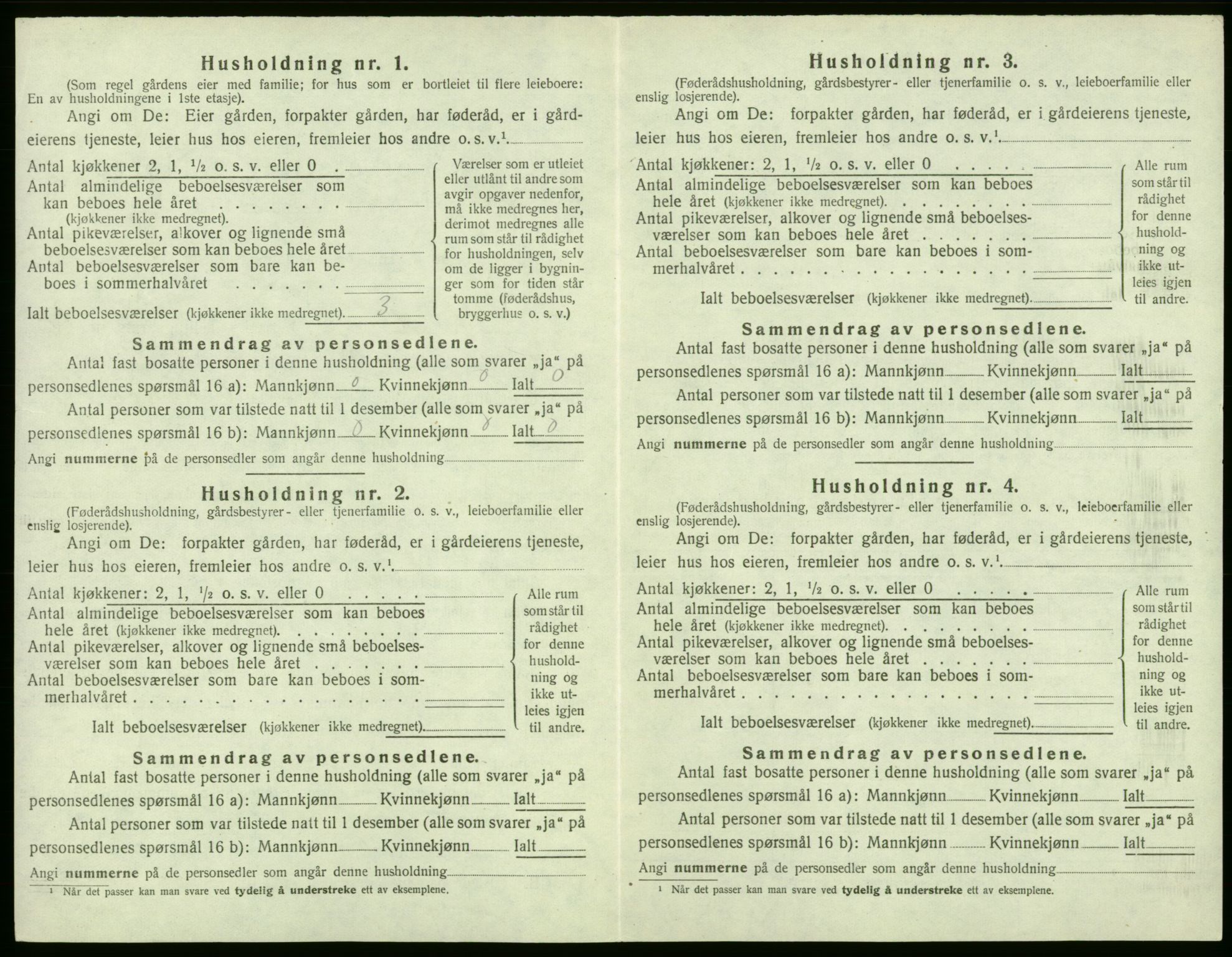 SAB, 1920 census for Stord, 1920, p. 1200