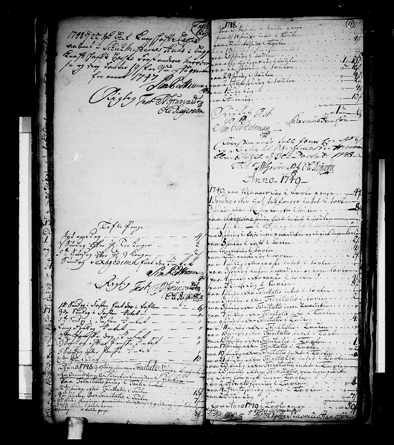 Skoger kirkebøker, SAKO/A-59/G/Gb/L0001: Parish register (copy) no. II 1, 1748-1753, p. 14