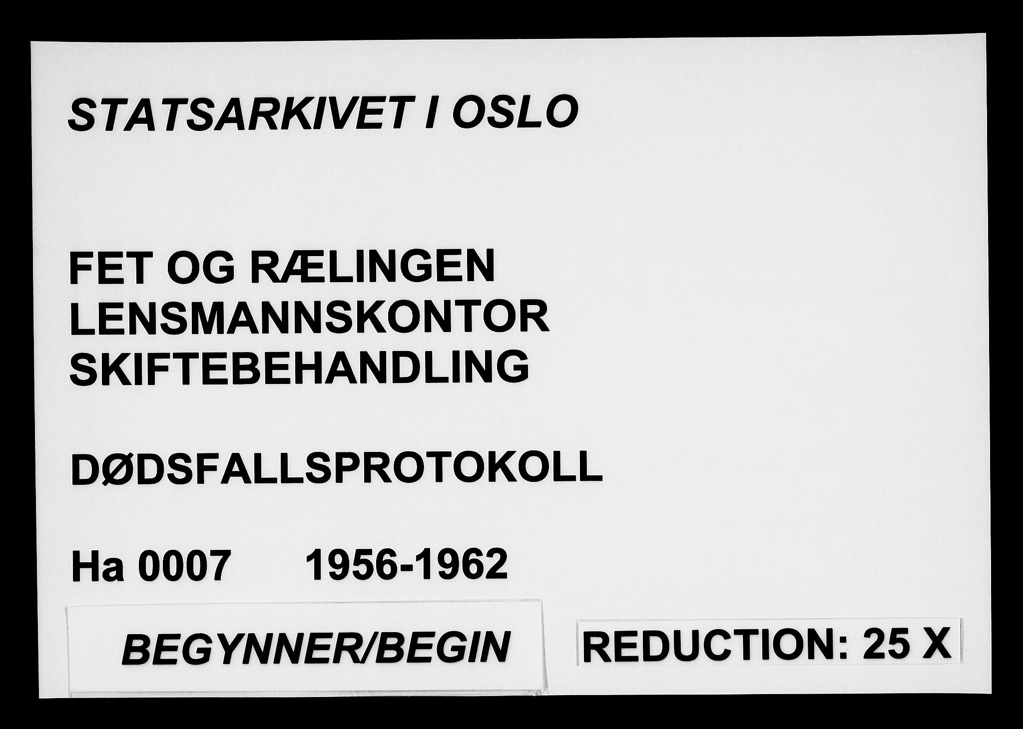 Fet og Rælingen lensmannskontor, AV/SAO-A-10769/H/Ha/L0007: Dødsfallsprotokoll, 1956-1962