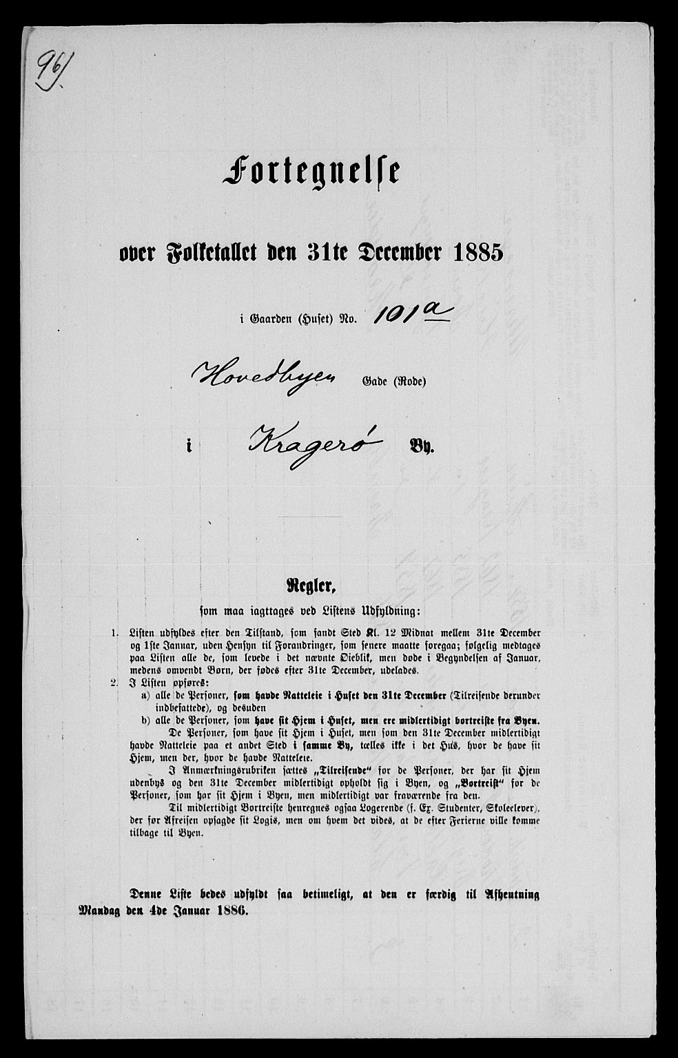 SAKO, 1885 census for 0801 Kragerø, 1885, p. 1223